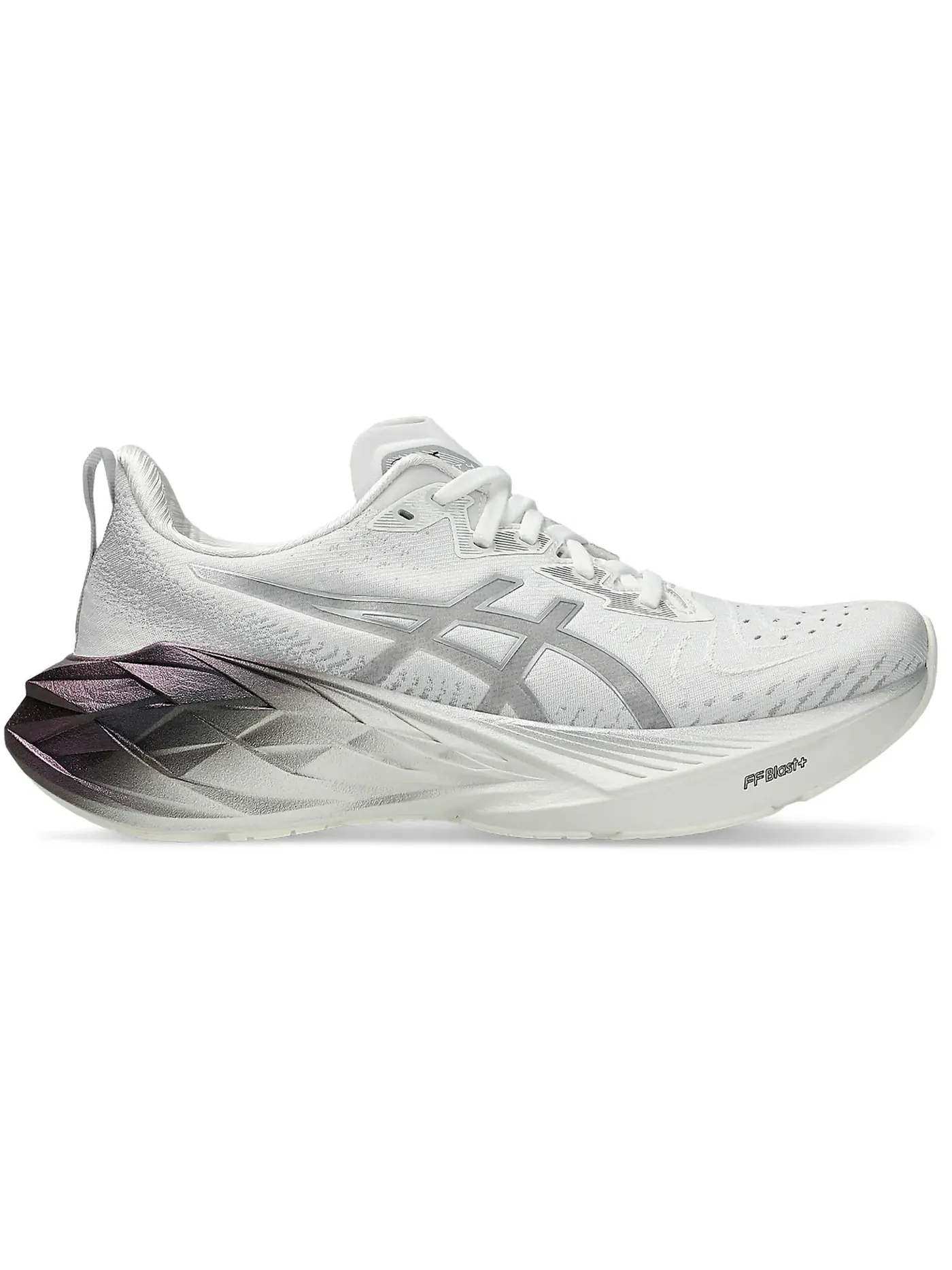 Женские кроссовки ASICS Novablast 4 Platinum — изображение 1 из 1, белый/серебристый