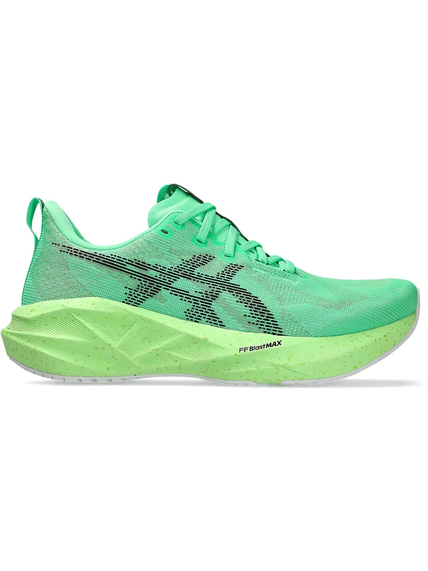 Мужские кроссовки для бега Novablast 5 ASICS — изображение 1 из 1, зеленый черный