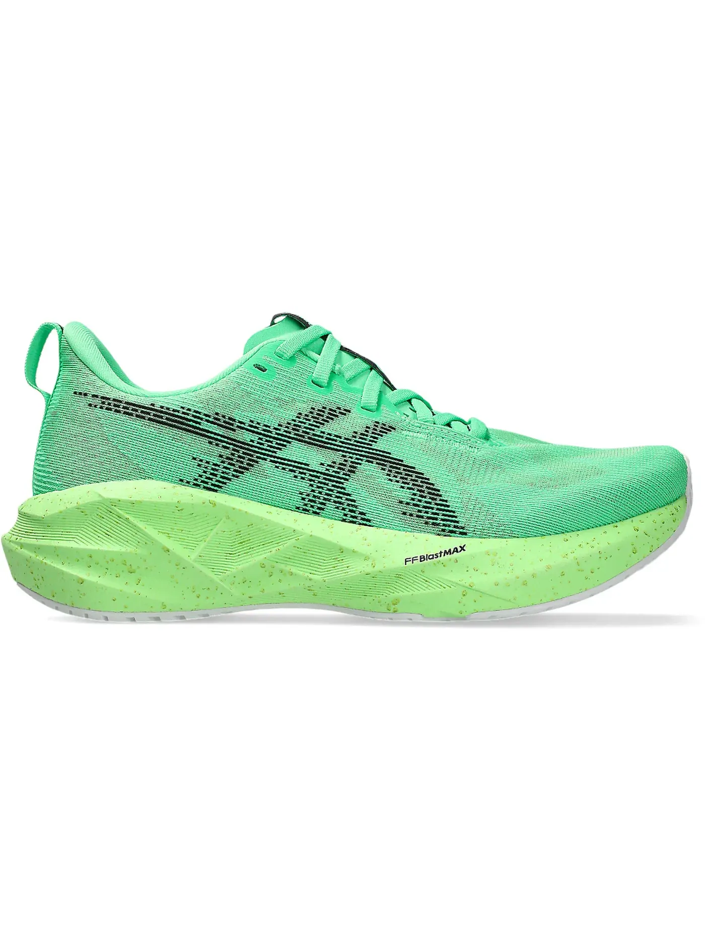 Женские кроссовки для бега ASICS Novablast 5 — изображение 1 из 1, зеленый черный