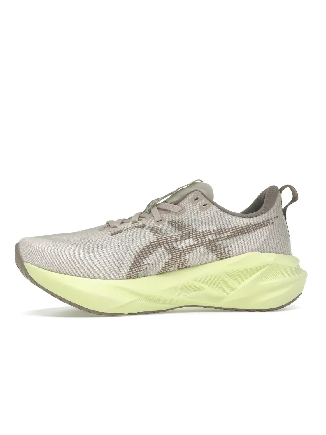 Женские кроссовки для бега ASICS Novablast 5 — изображение 3 из 4, бежевый/серый
