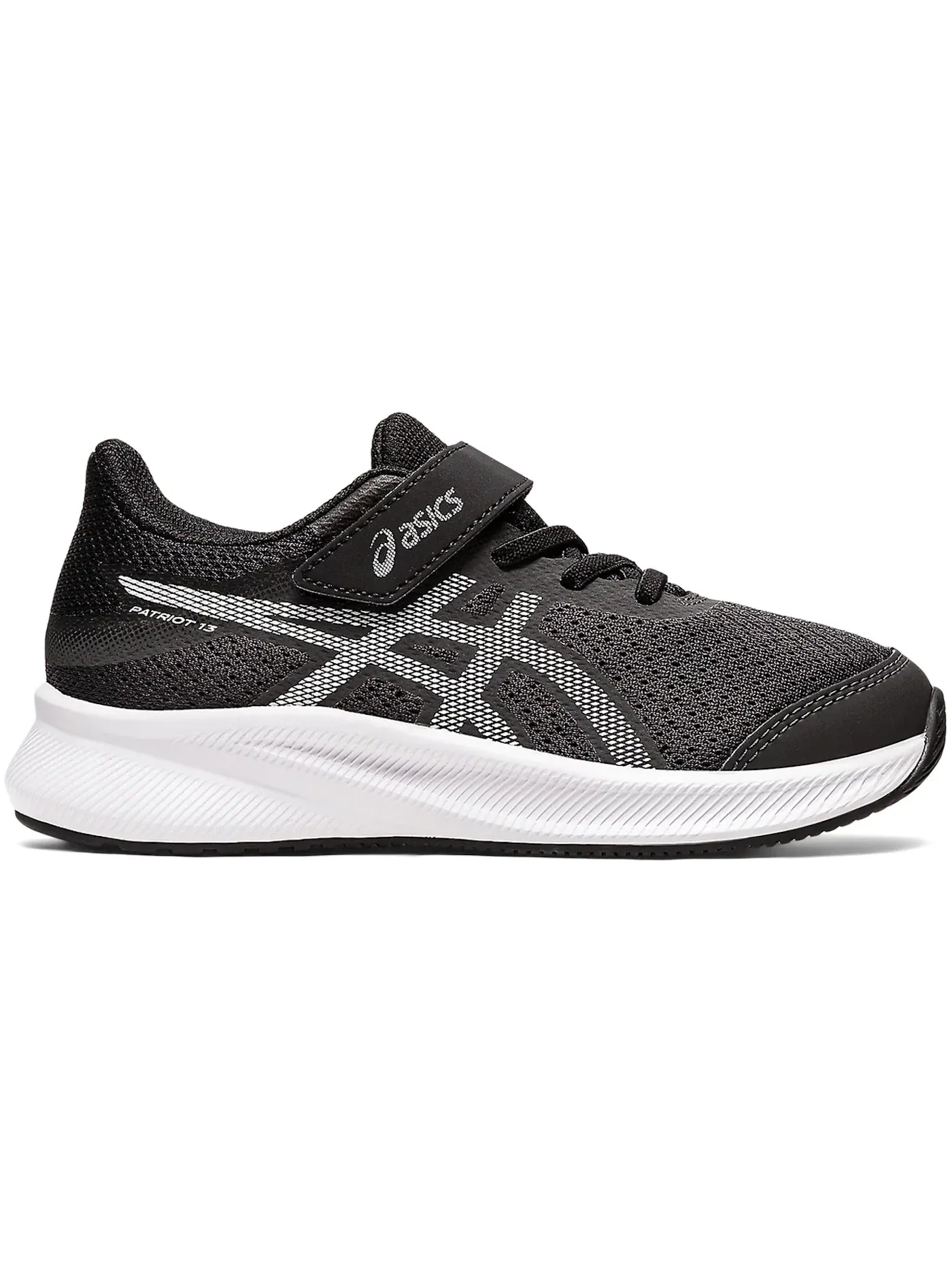 Детские кроссовки для мальчиков с сетчатым верхом ASICS Patriot 13 — изображение 1 из 1, графитовый серый/белый