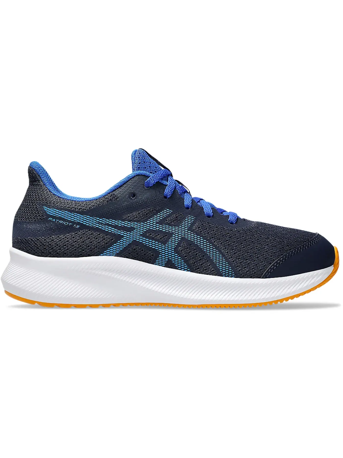 Детские спортивные кроссовки с длинным шнурком ASICS Patriot 13 — изображение 1 из 1, синий