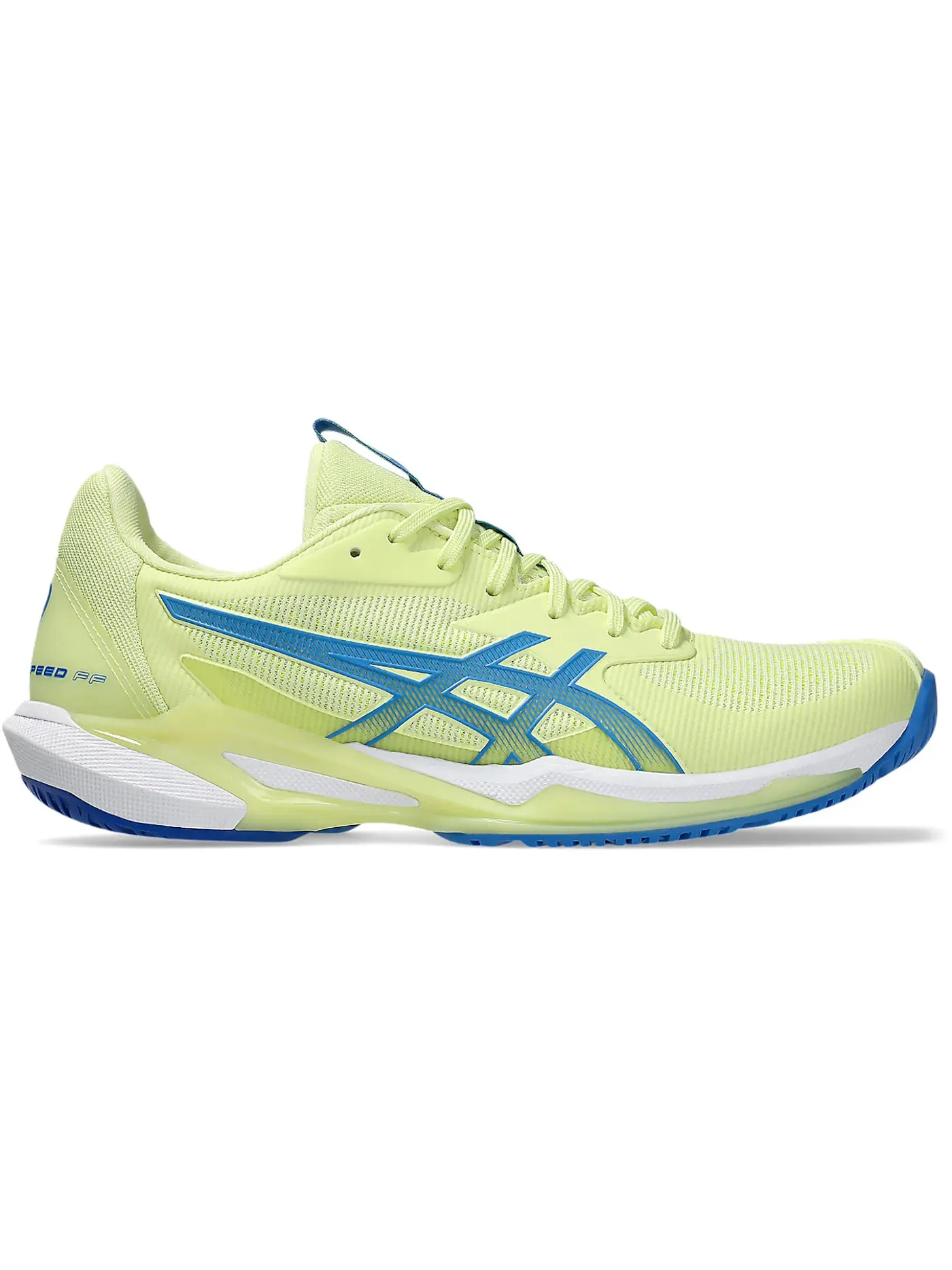 Женские кроссовки для тенниса Solution Speed FF 3 ASICS — изображение 1 из 1, желтый синий