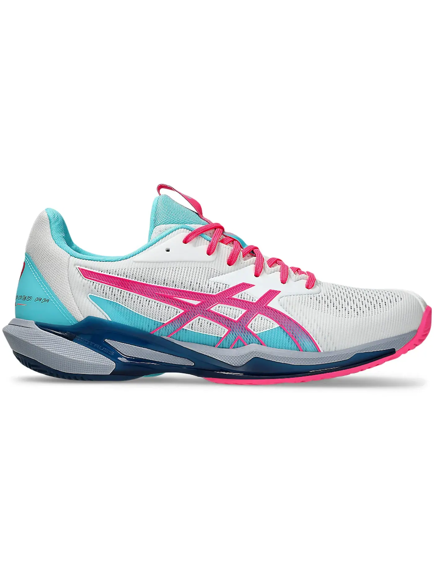 Мужские кроссовки для падел ASICS Solution Speed FF 3 — изображение 1 из 1, белый/розовый