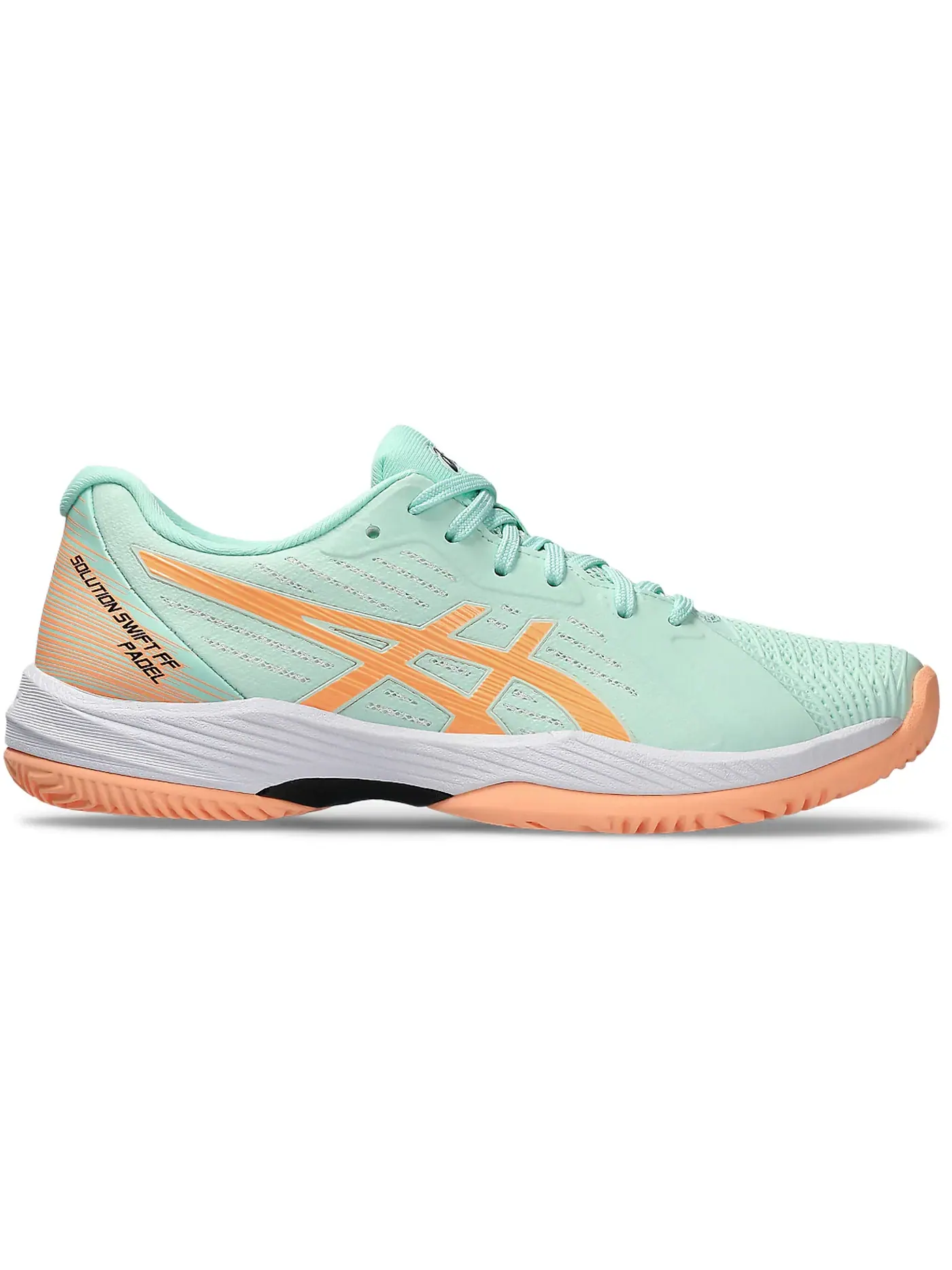 Женские кроссовки для падел с амортизацией ASICS Solution Swift FF Padel, Mint Tint/Bright Sunstone — изображение 1 из 1