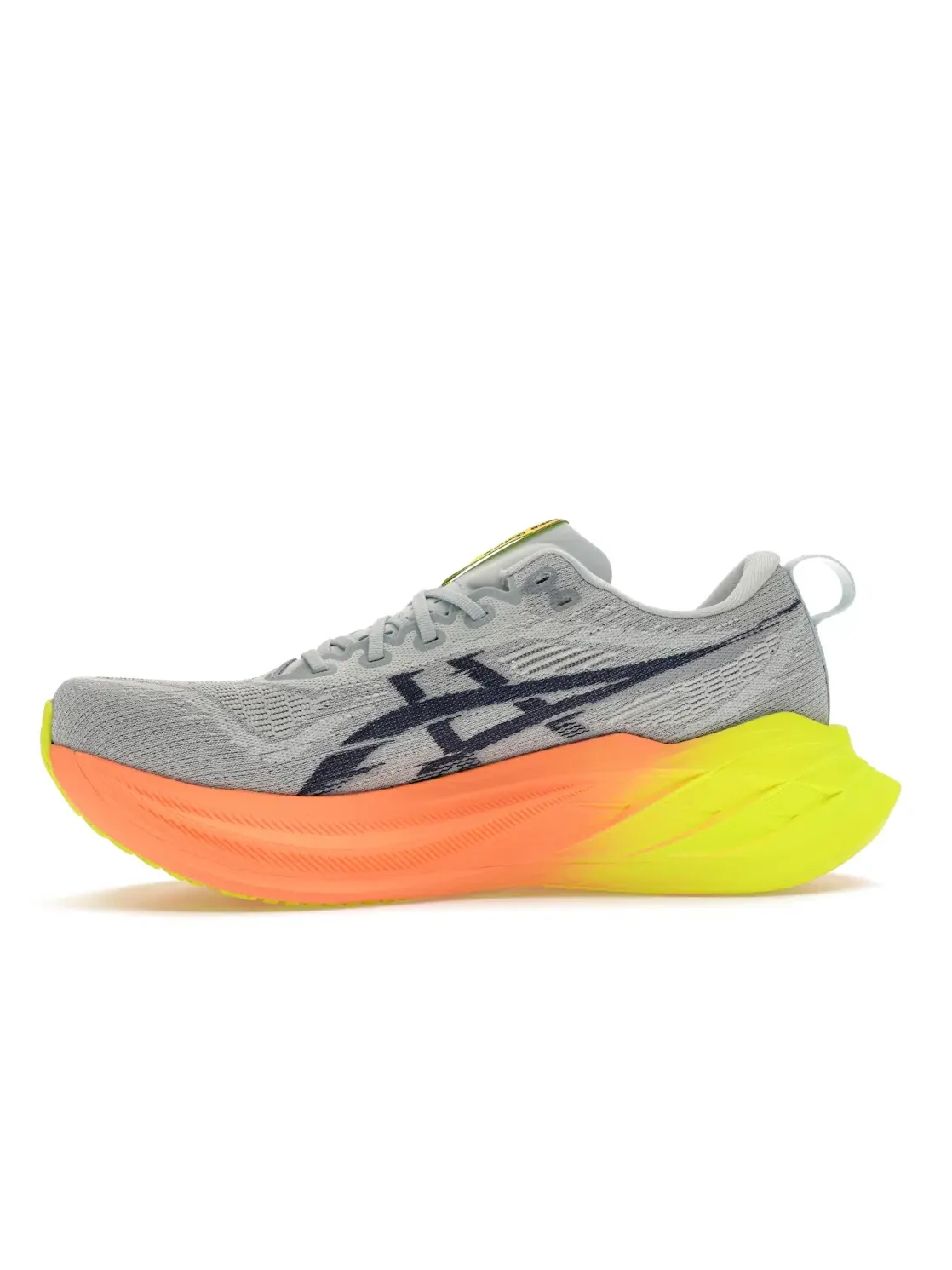 Мужские кроссовки для бега с амортизацией ASICS Superblast 2 — изображение 3 из 4, серый желтый
