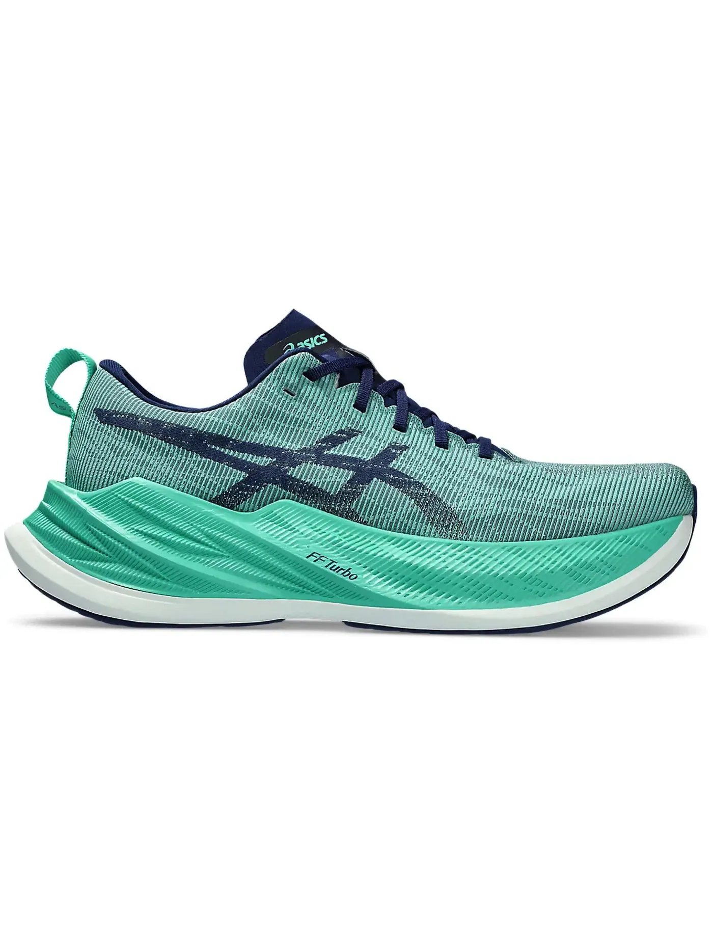 Мужские кроссовки для бега Superblast ASICS — изображение 1 из 1, зеленый/синий