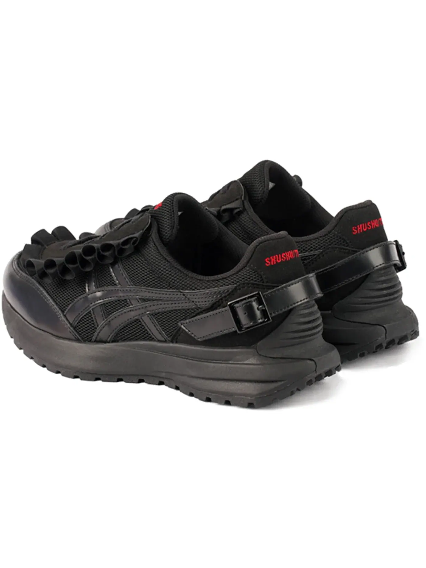 Унисекс кроссовки Lifestyle ASICS Tarther SC Plus — изображение 2 из 2, черный/черный/красный
