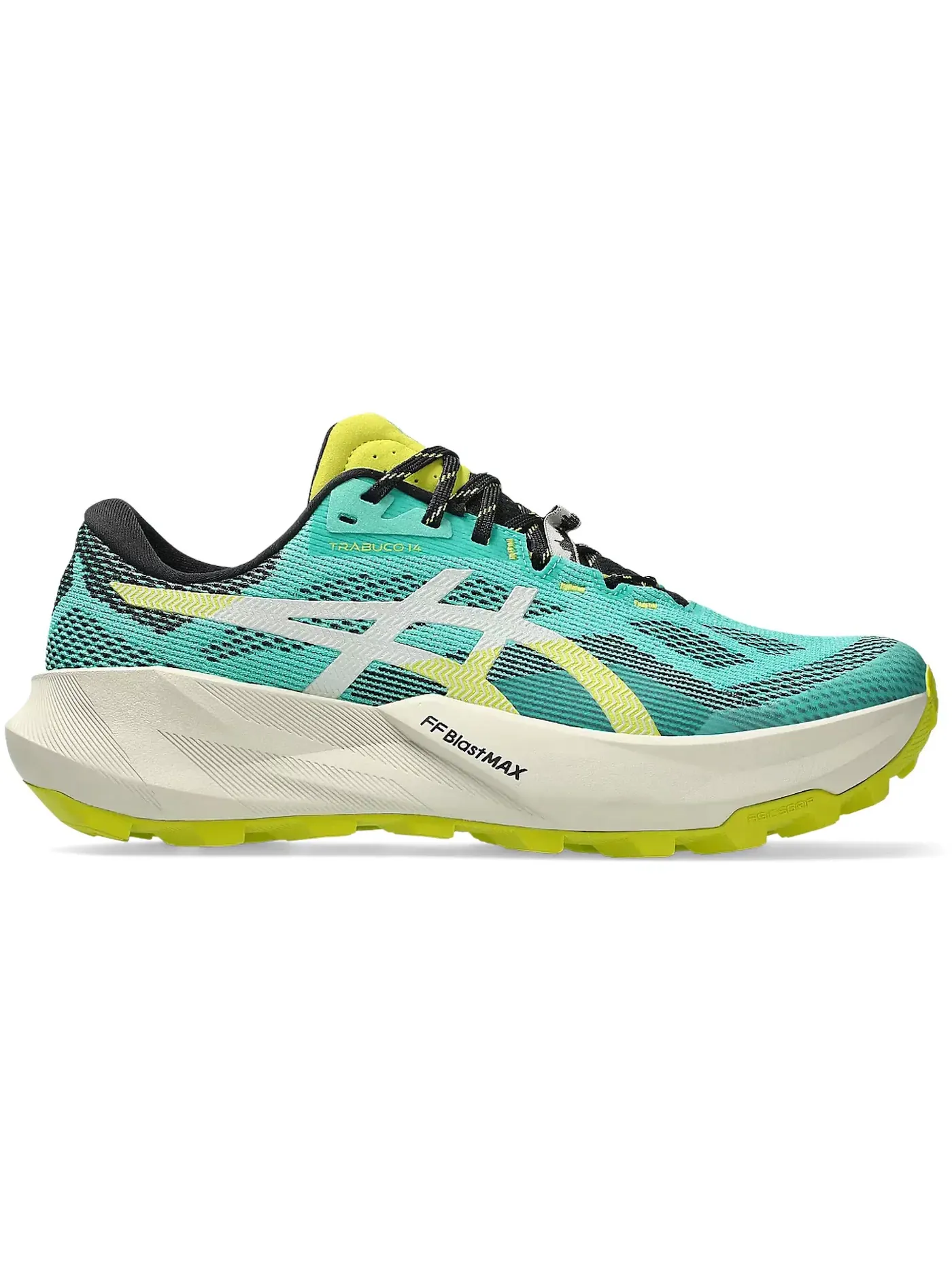 Мужские кроссовки для трейлраннинга ASICS Trabuco 14 — изображение 1 из 1, зеленый/светлый