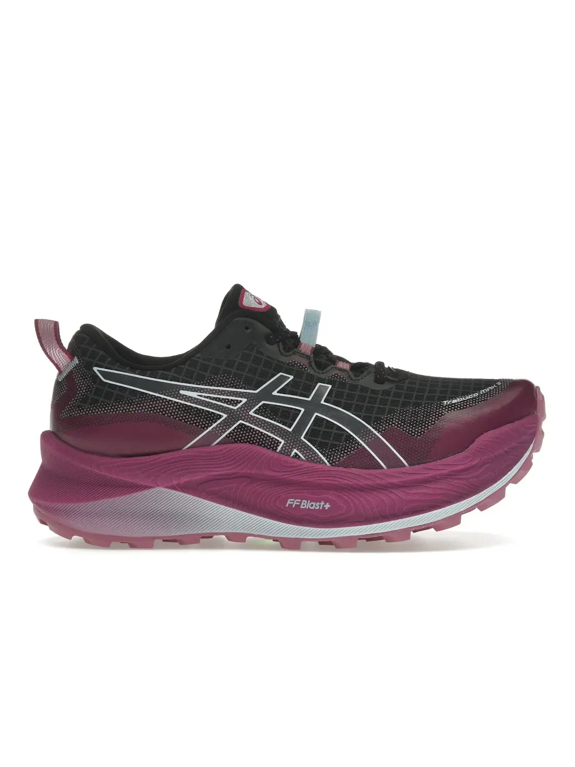 Женские кроссовки для бега с амортизацией ASICS Trabuco Max 3 — изображение 1 из 4, черный/светлый синий