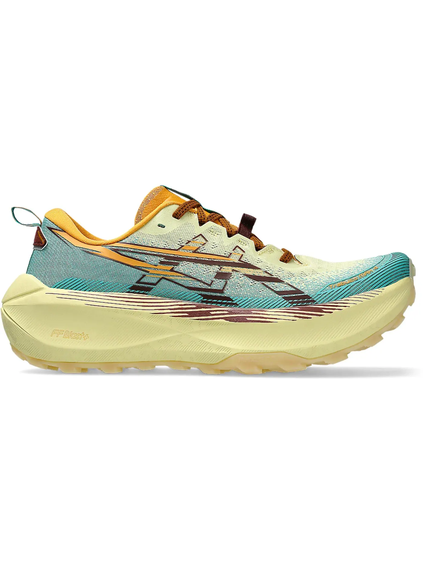 Мужские кроссовки для бега ASICS Trabuco Max 4 — изображение 1 из 1, желтый темный красный