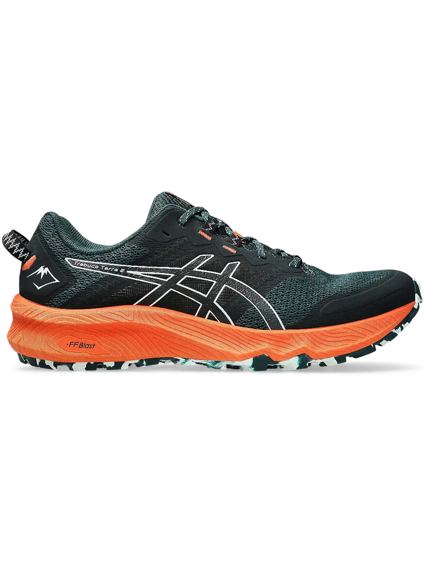 Мужские кроссовки для трейла Trabuco Terra 2 ASICS — изображение 1 из 1, зеленый голубой