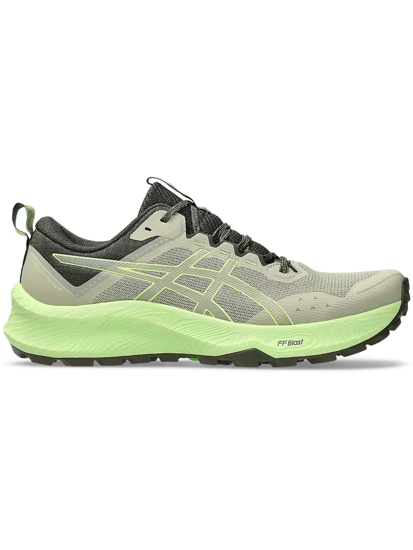 Мужские кроссовки для бега с гелевой амортизацией Trabuco Terra 3 ASICS — изображение 1 из 1, хаки/зеленый