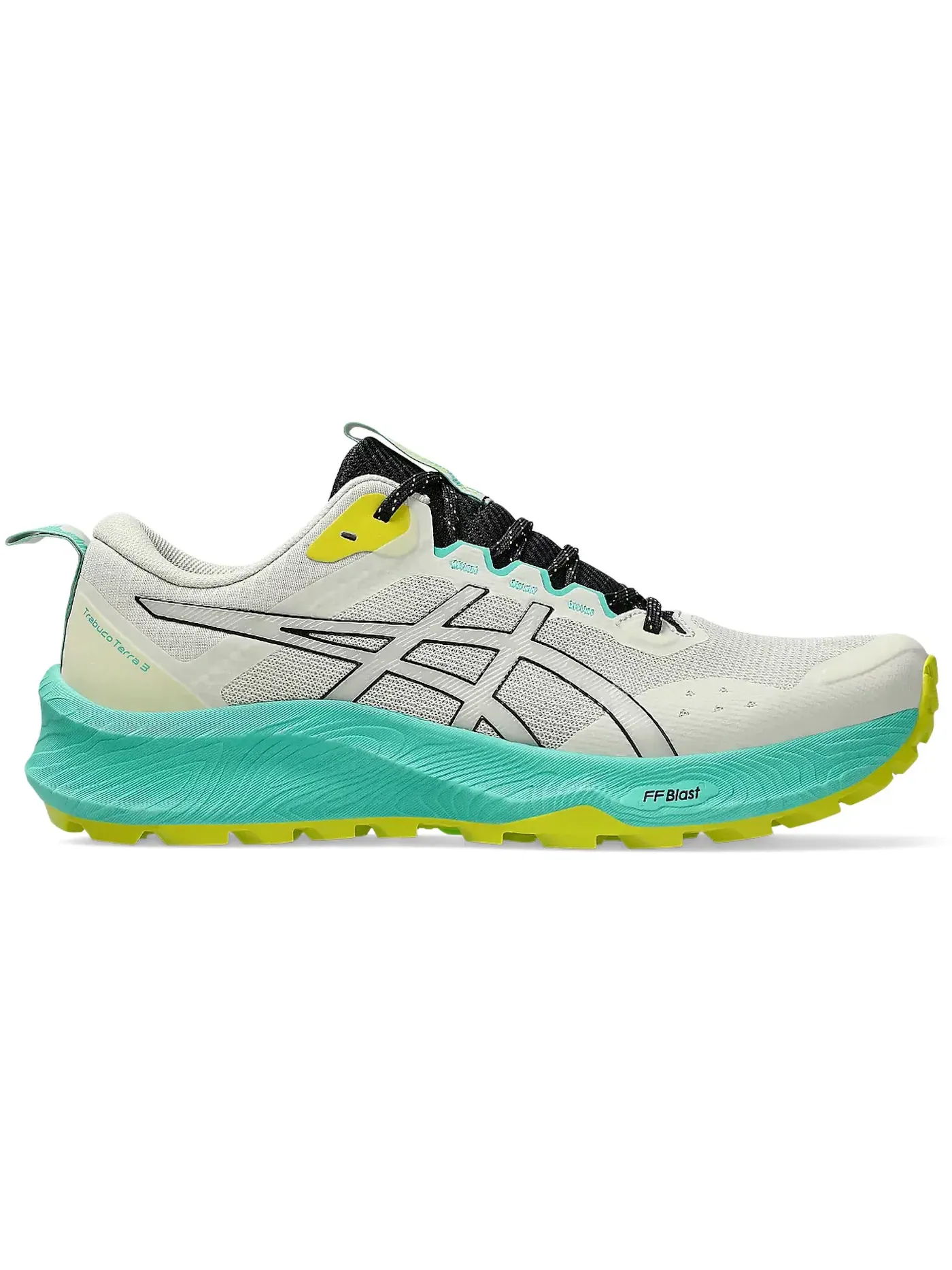 Мужские кроссовки для бега ASICS Trabuco Terra 3 — изображение 1 из 1, светлый/черный