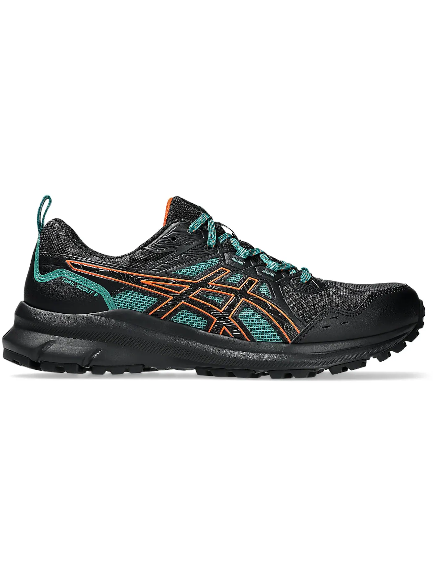 Мужские кроссовки для бега ASICS Trail Scout 3 — изображение 1 из 1, черный оранжевый