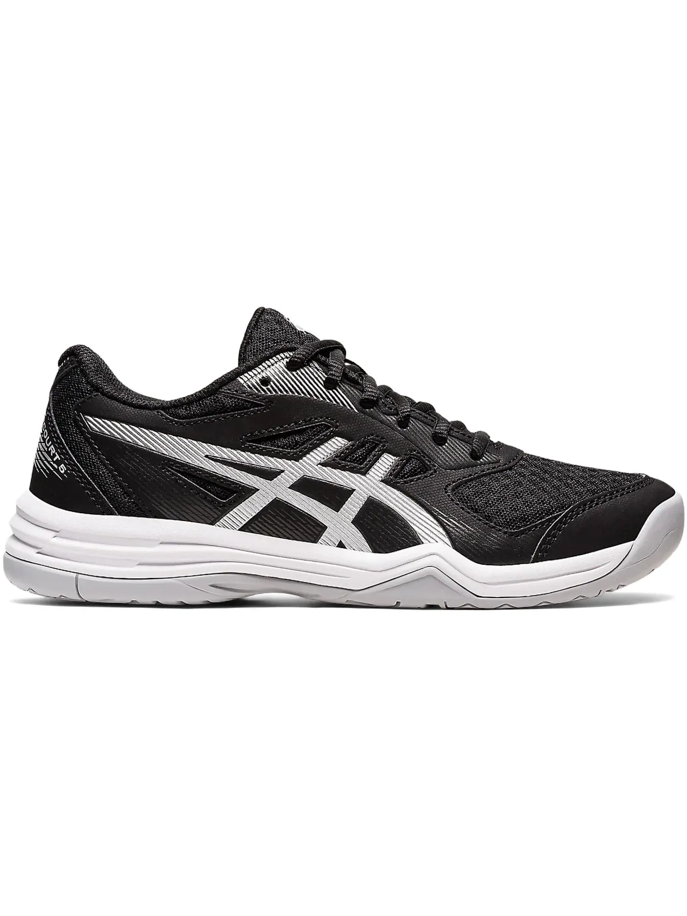 Женские кроссовки для волейбола ASICS Upcourt 5 — изображение 1 из 1, черный/серебристый
