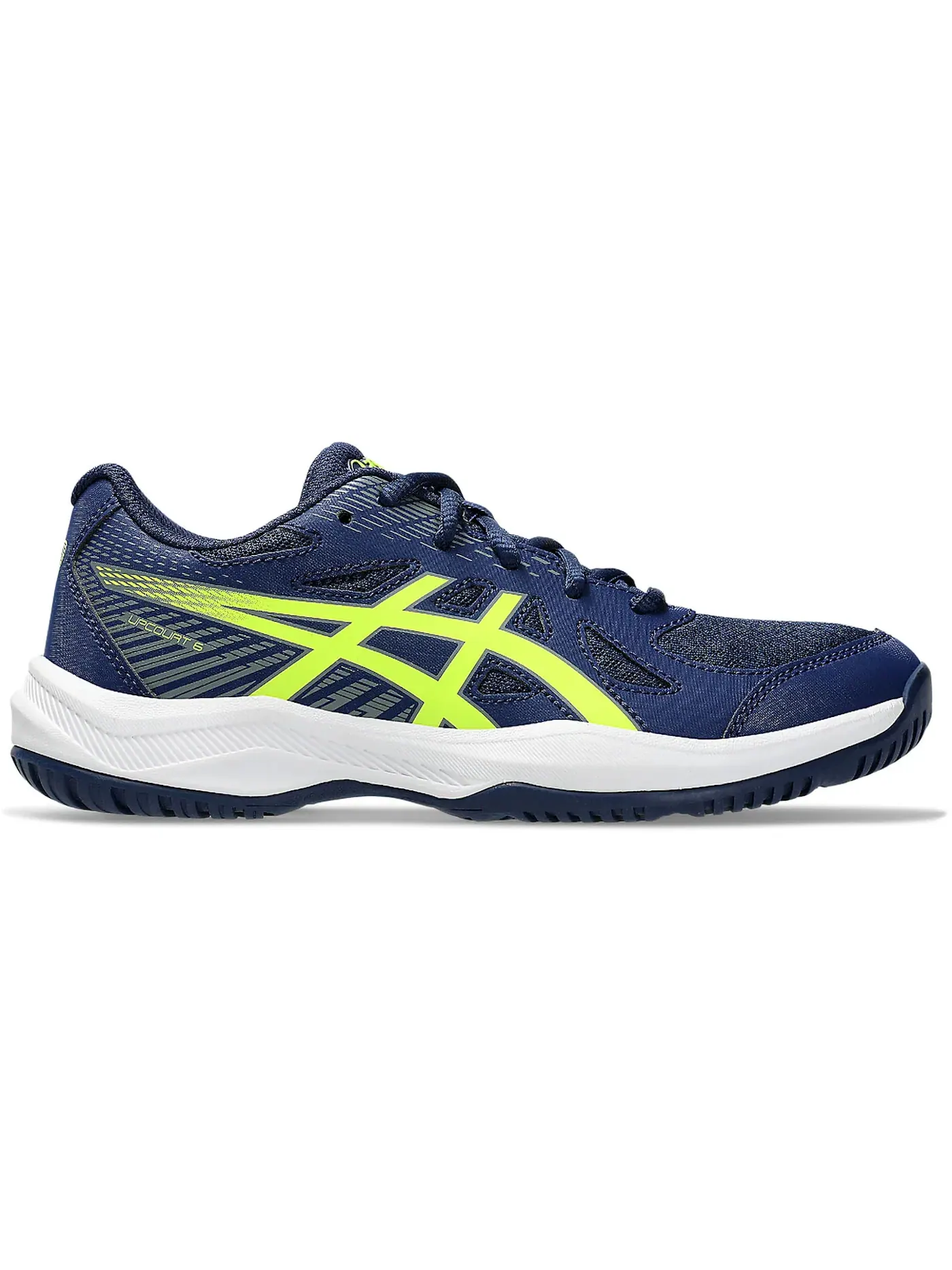 Детские кроссовки спортивные ASICS Upcourt 6 — изображение 1 из 1, синий желтый