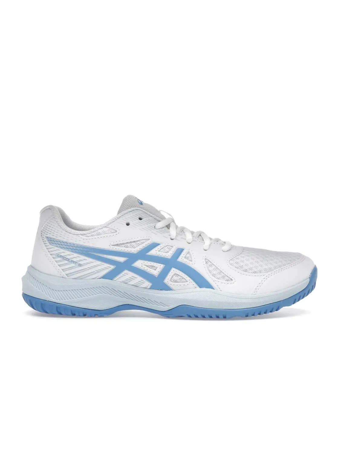 Женские кроссовки спортивные ASICS Upcourt 6 — изображение 1 из 4, белый/синий