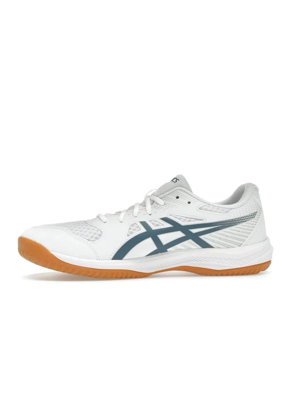 Мужские кроссовки для бега ASICS Upcourt 6 — изображение 3 из 4, белый/винтажный индиго