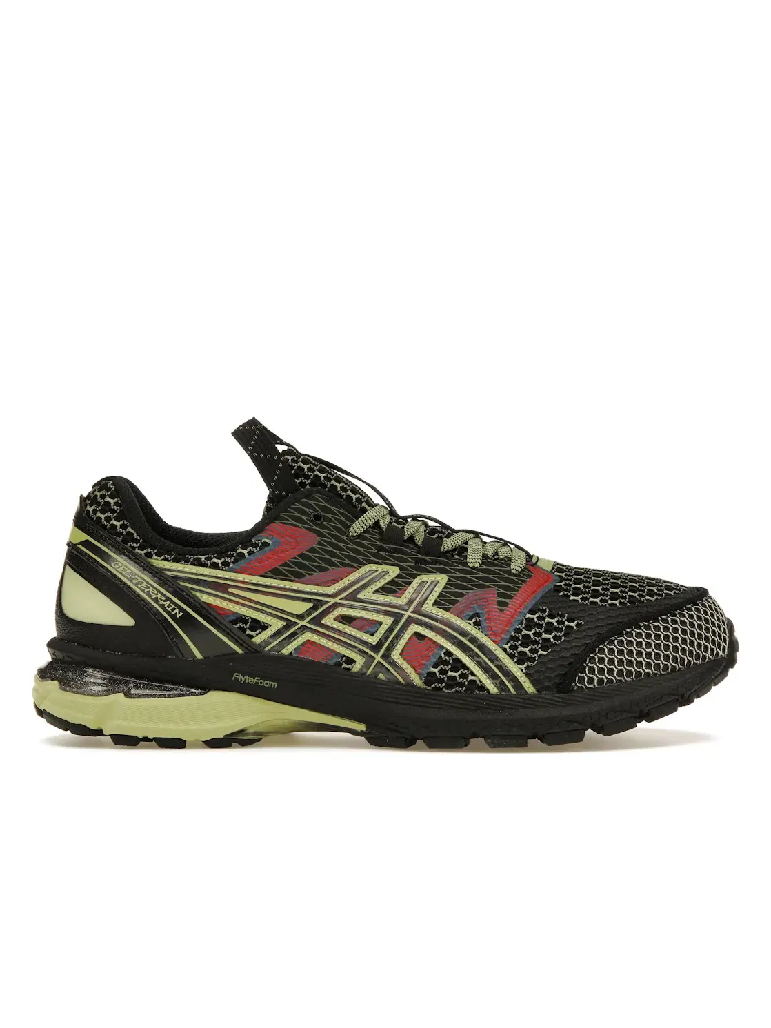 Мужские кроссовки ASICS US4-S Gel-Terrain Kiko Kostadinov — изображение 1 из 4, черный/неоновый