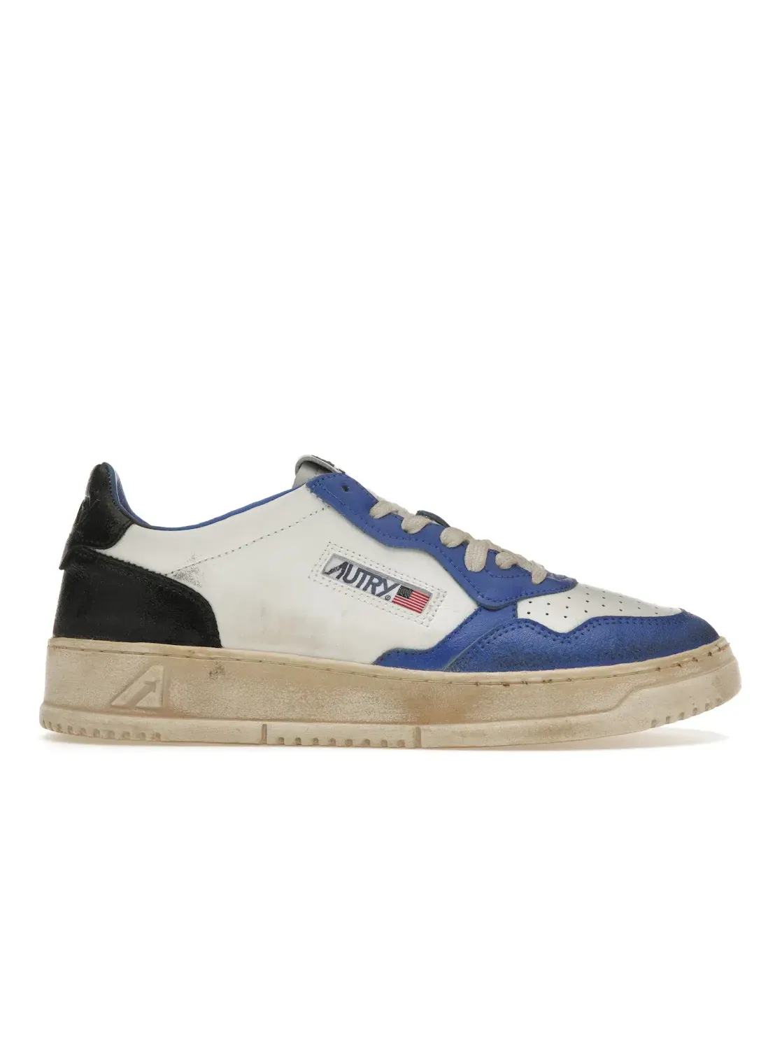 Мужские кроссовки кожаные Autry Medalist Leather Low — изображение 1 из 4, белый/черный