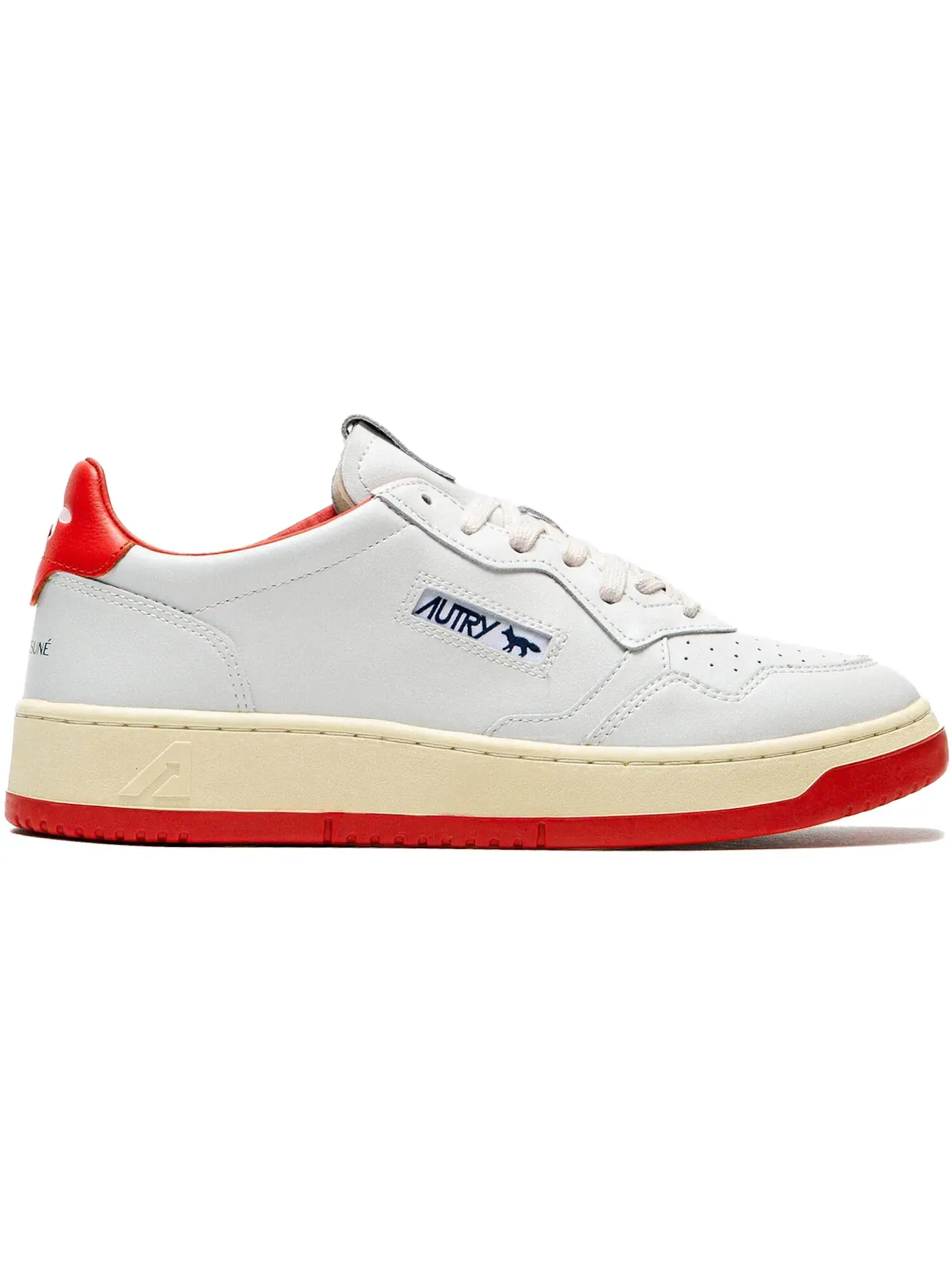 Мужские кроссовки с низким верхом Autry Medalist Leather Low Autry — изображение 1 из 1, белый/красный