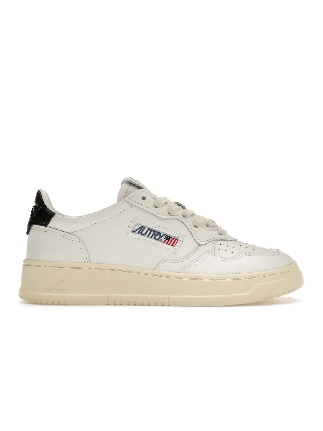 Женские кроссовки кожаные Autry Medalist Leather Low — изображение 1 из 4, белый/черный