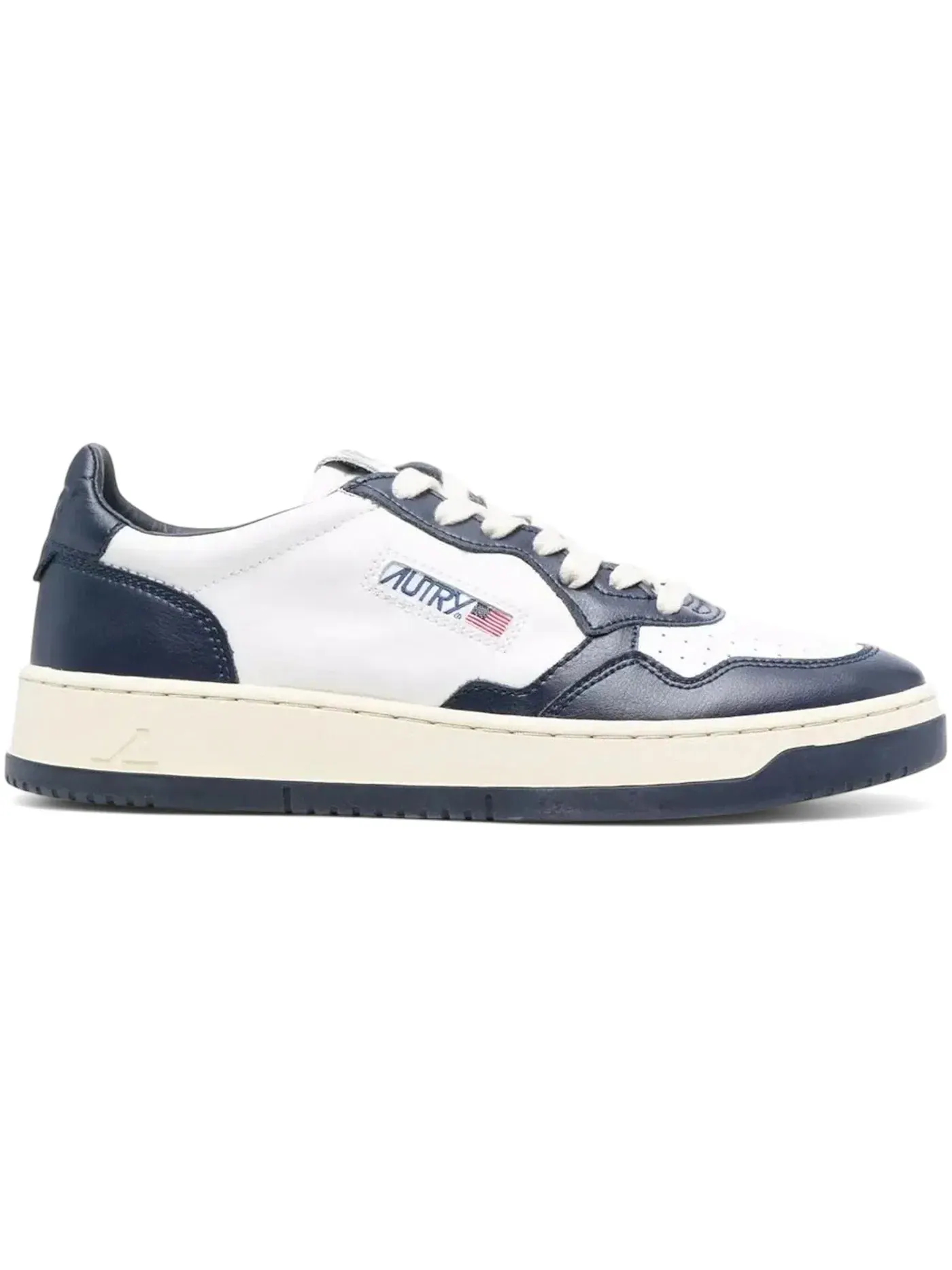 Мужские кроссовки с низким профилем Autry Medalist Leather Low — изображение 1 из 1, белый/синий