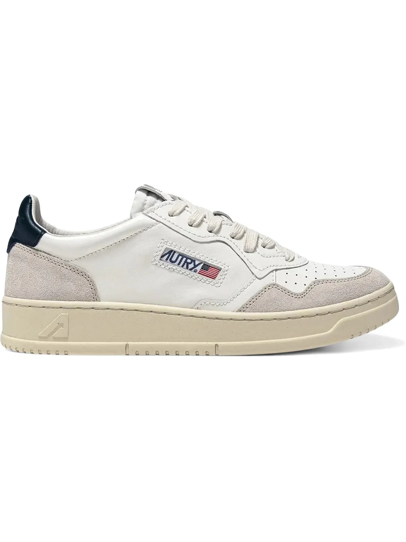 Мужские кроссовки Lifestyle Autry Medalist Leather Low — изображение 1 из 1, белый/синий/бежевый