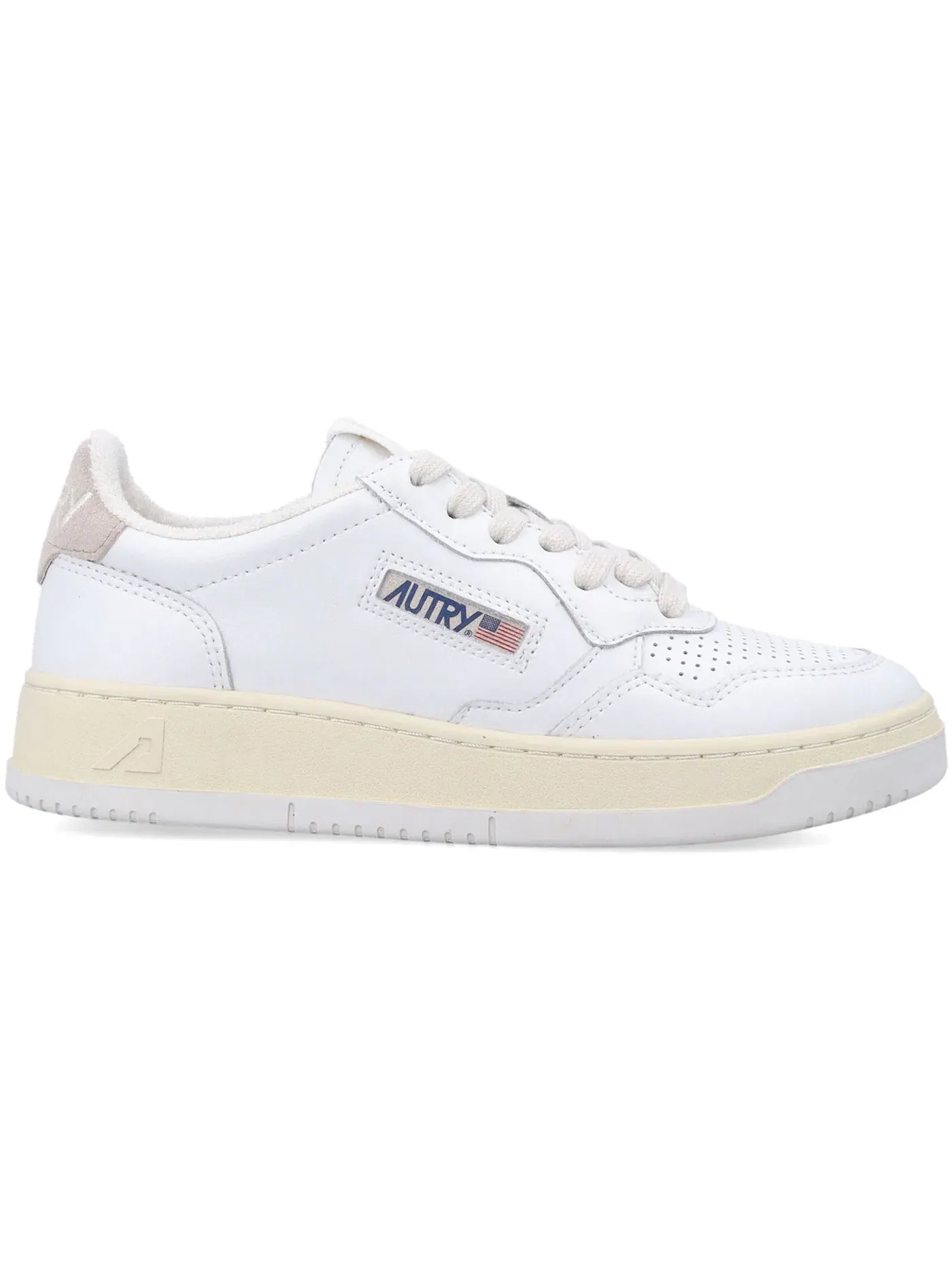Женские кроссовки кожаные Autry Medalist Leather Low — изображение 1 из 1, белый/слоновая кость