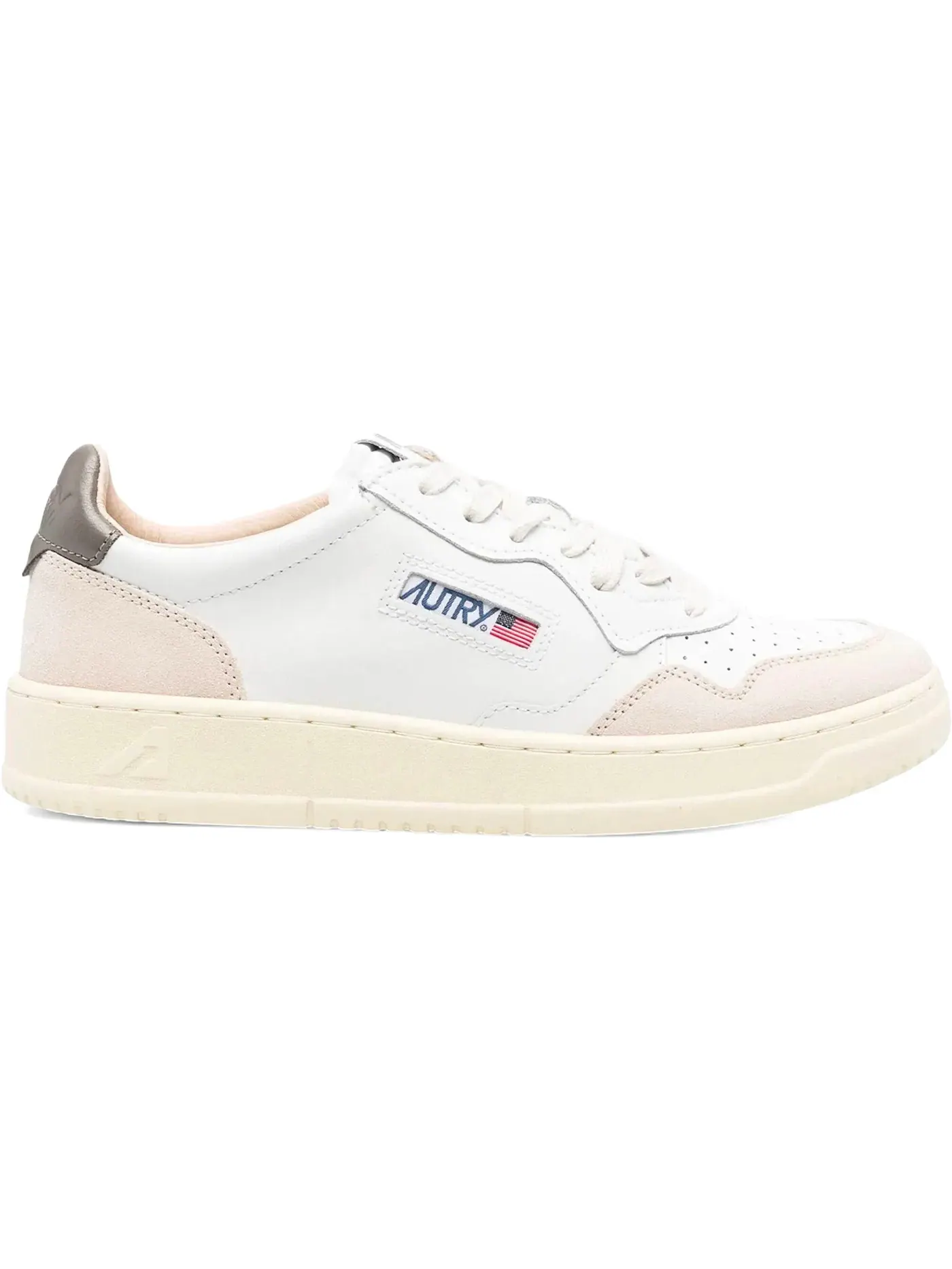 Мужские кроссовки с замшевыми вставками Autry Medalist Leather Low — изображение 1 из 1, белый