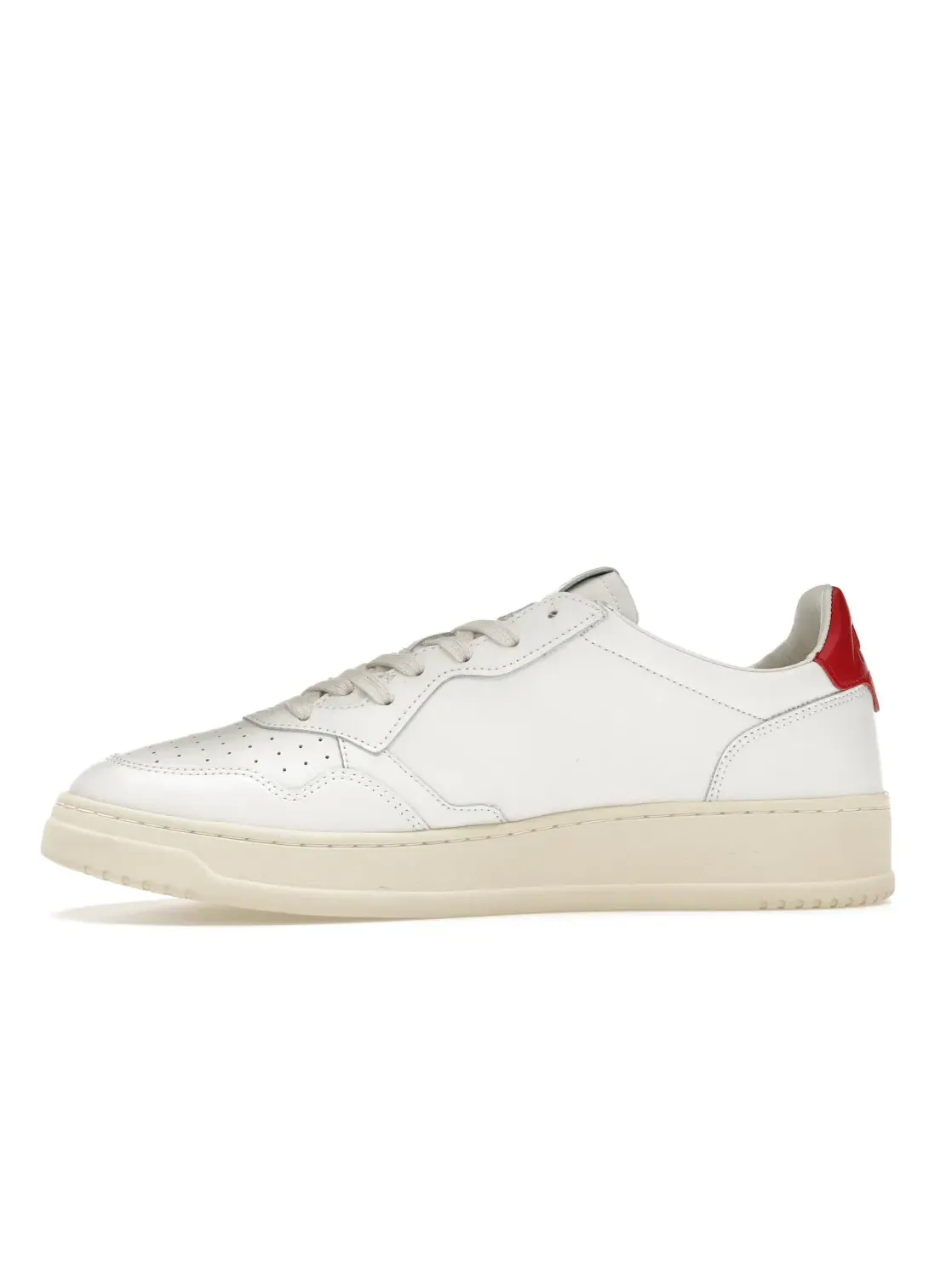 Мужские кроссовки Autry Medalist Leather Low — изображение 3 из 4, белый/красный/кремовый