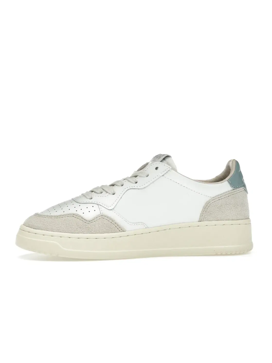 Женские кроссовки кожаные Autry Medalist Leather Low — изображение 3 из 4, белый/серебристый синий