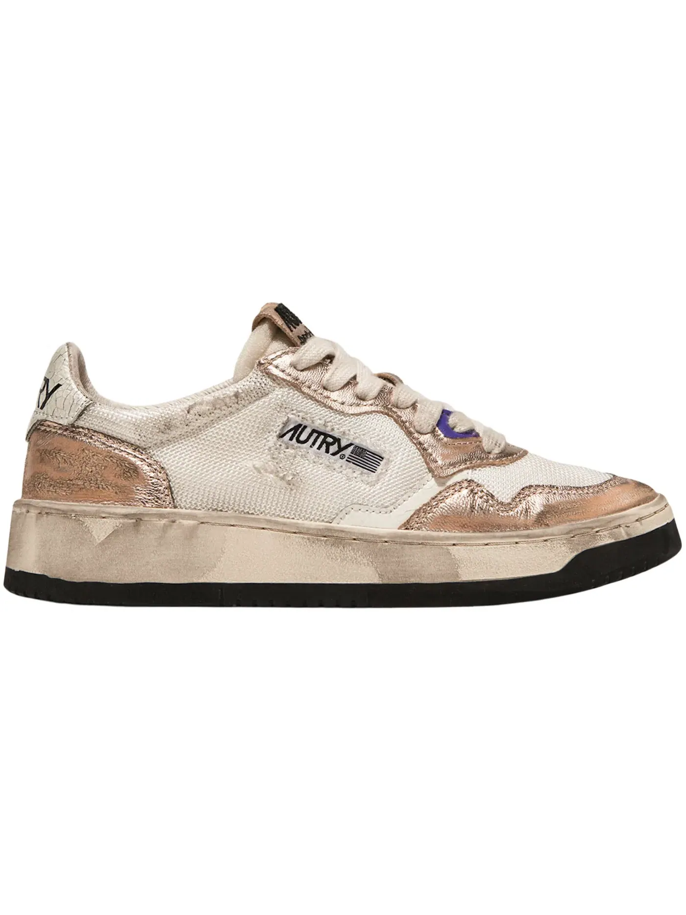 Женские кроссовки Lifestyle Autry Super Vintage Low — изображение 1 из 1, белый/металлик розовый