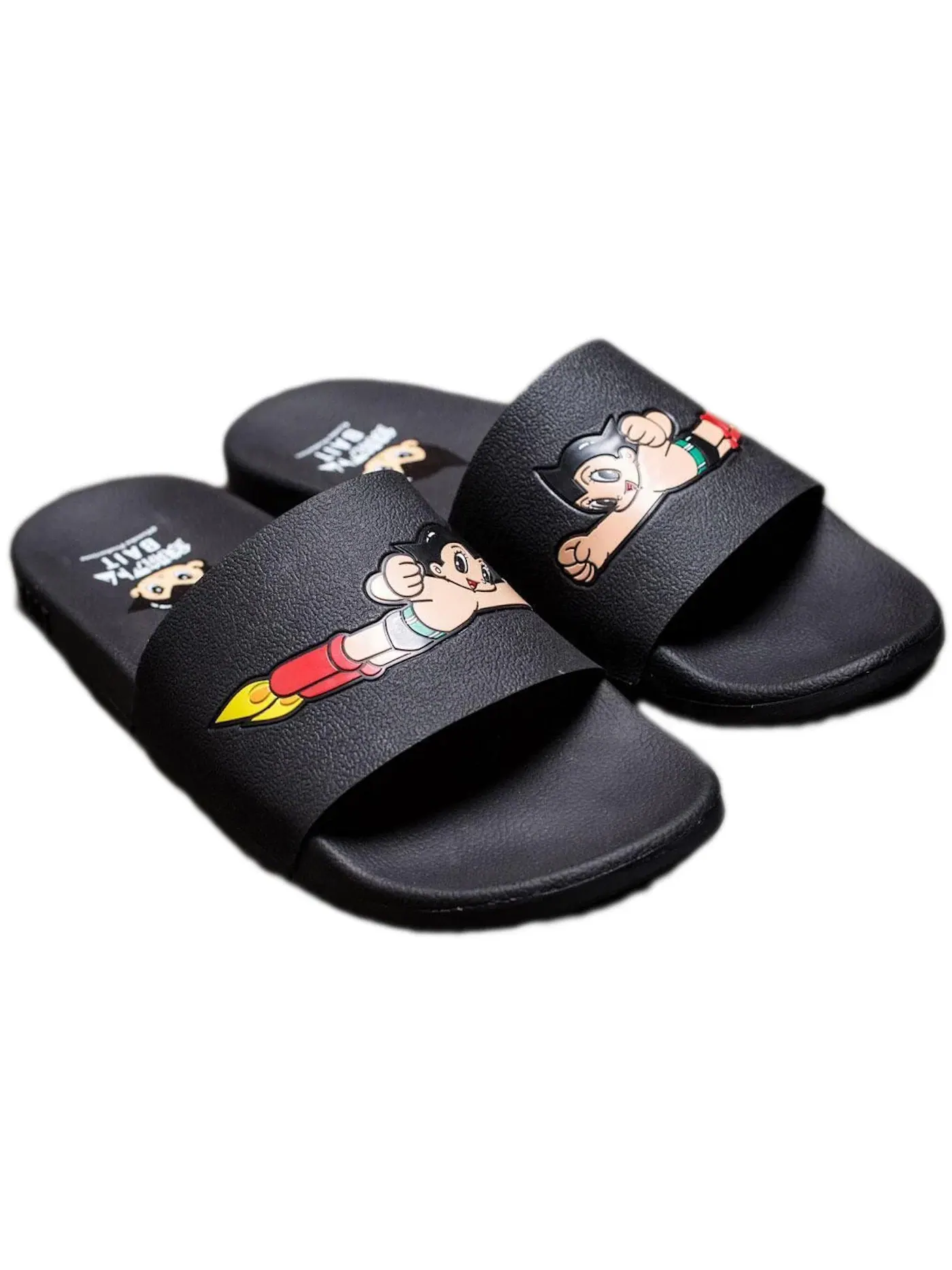Мужские сандалии-слайды с принтом BAIT Slide Astro Boy Launch — изображение 2 из 2, черный