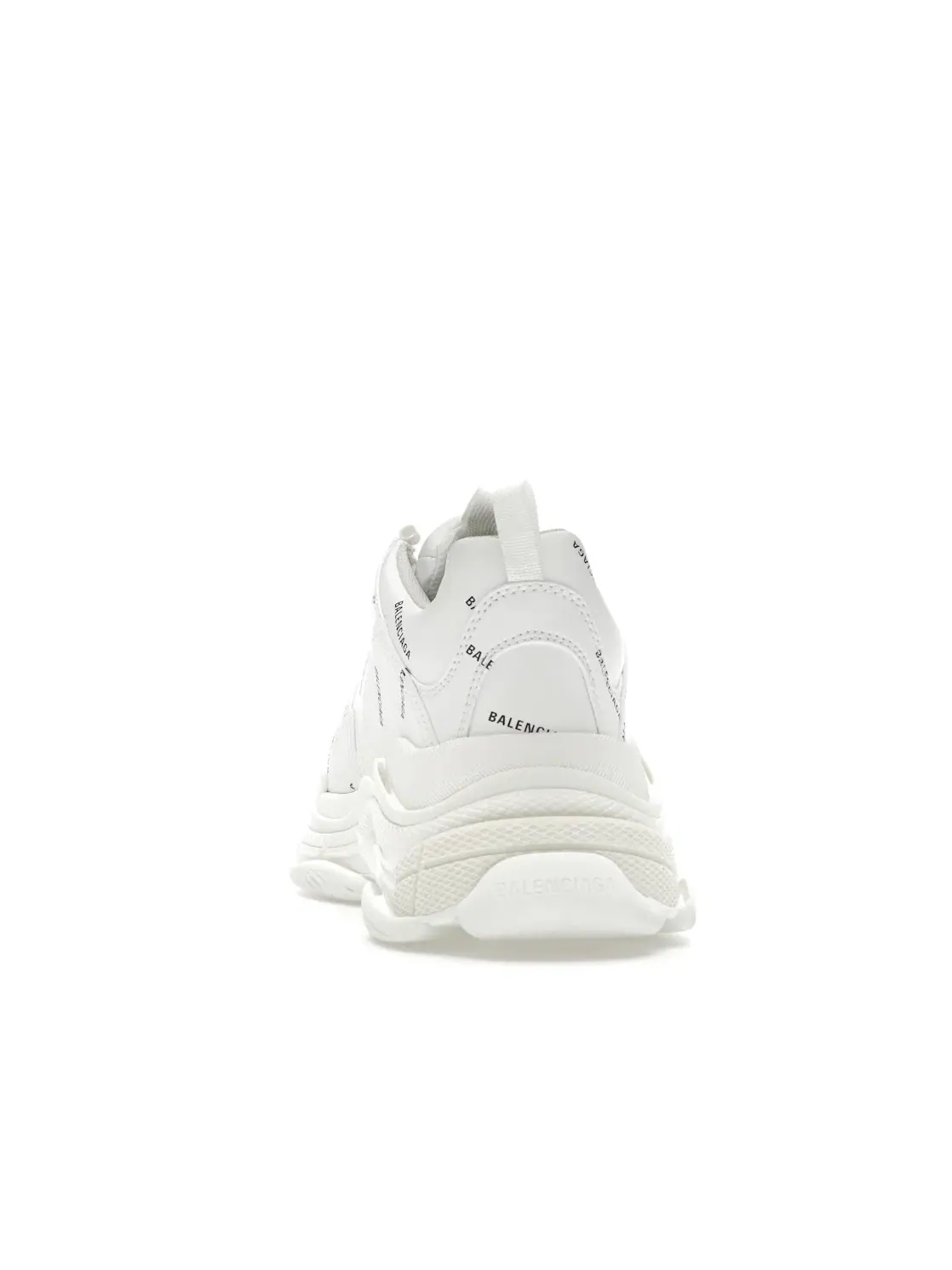 Кроссовки мужские Balenciaga All Over Logo Triple S — изображение 4 из 4, белый/черный
