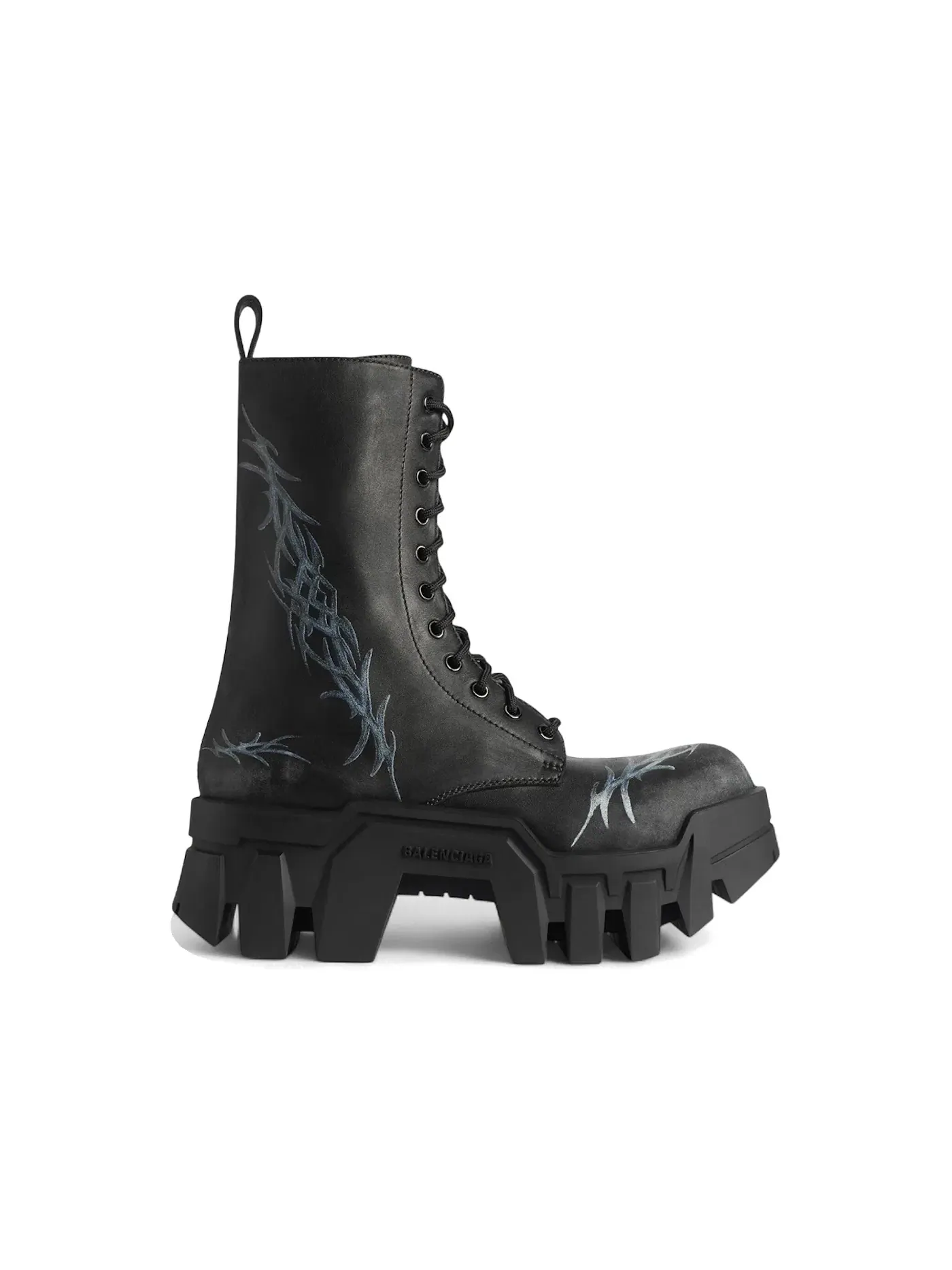 Ботинки мужские Balenciaga Bulldozer Lace-Up Bootie — изображение 1 из 1, черный
