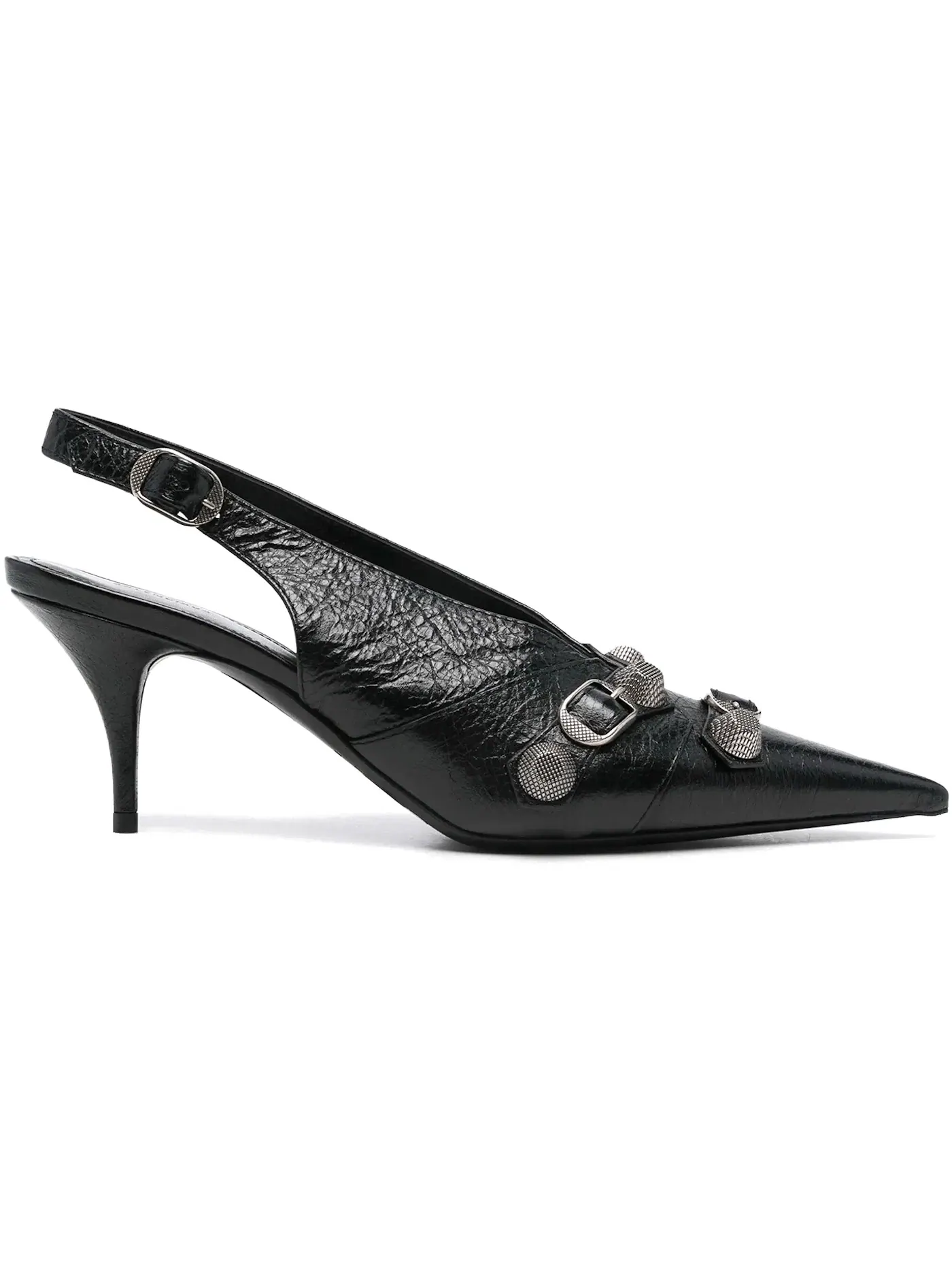 Босоножки Balenciaga Cagole 70MM Slingback Pumps, кожаные