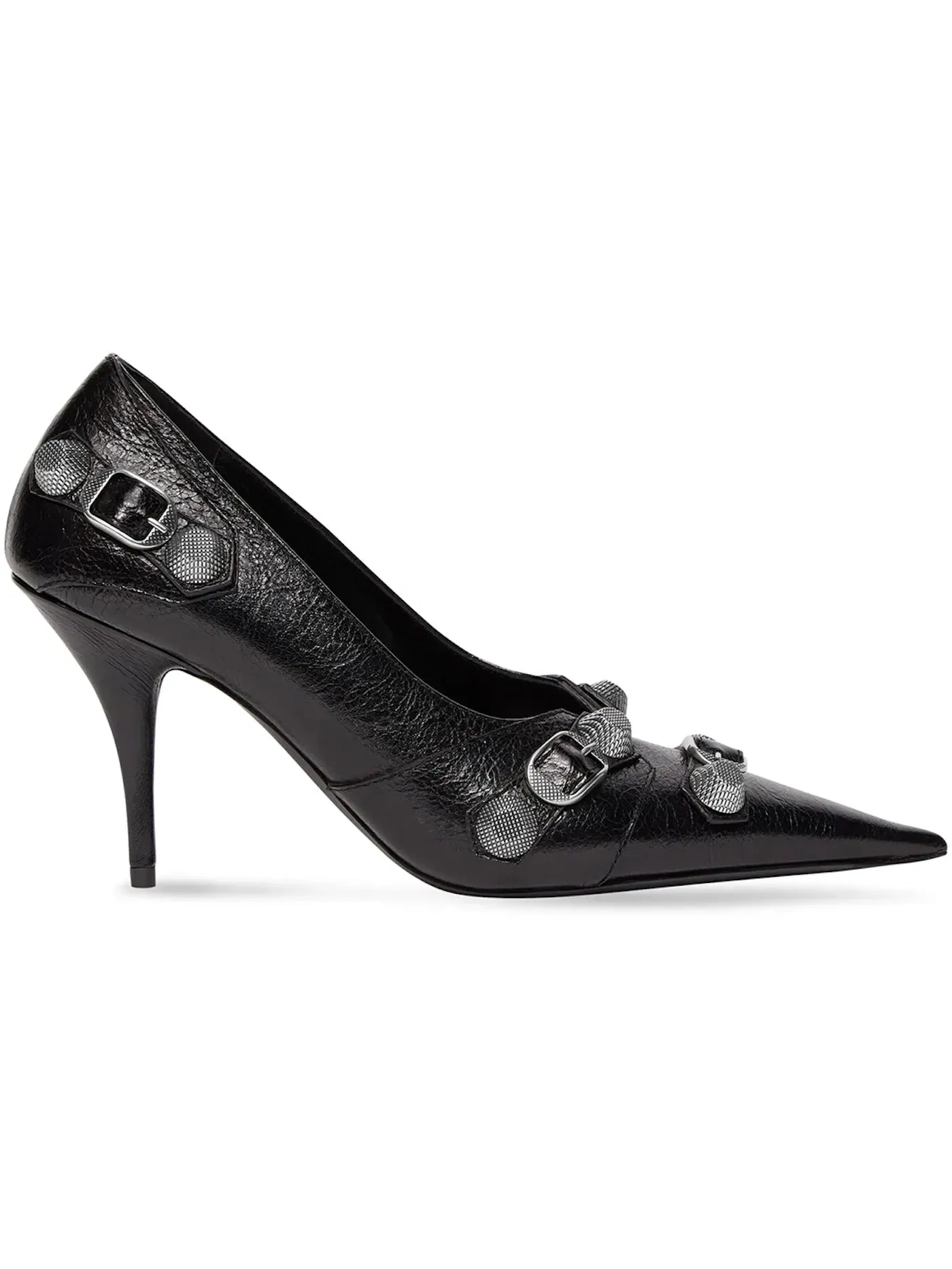 Туфли женские Balenciaga Cagole 90mm Pump, с принтом — изображение 1 из 5, черный