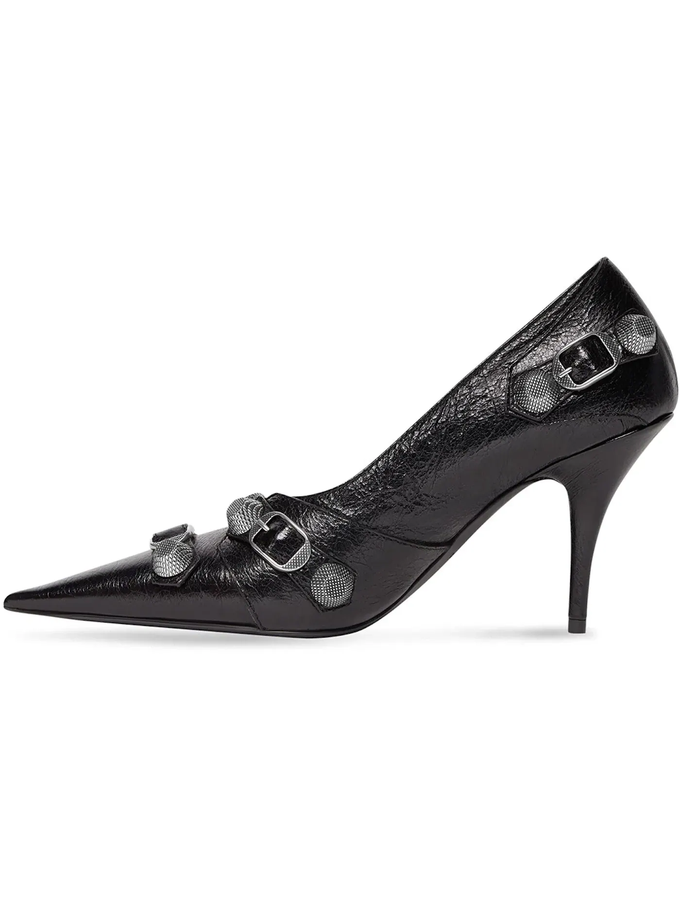 Туфли женские Balenciaga Cagole 90mm Pump, с принтом — изображение 4 из 5, черный