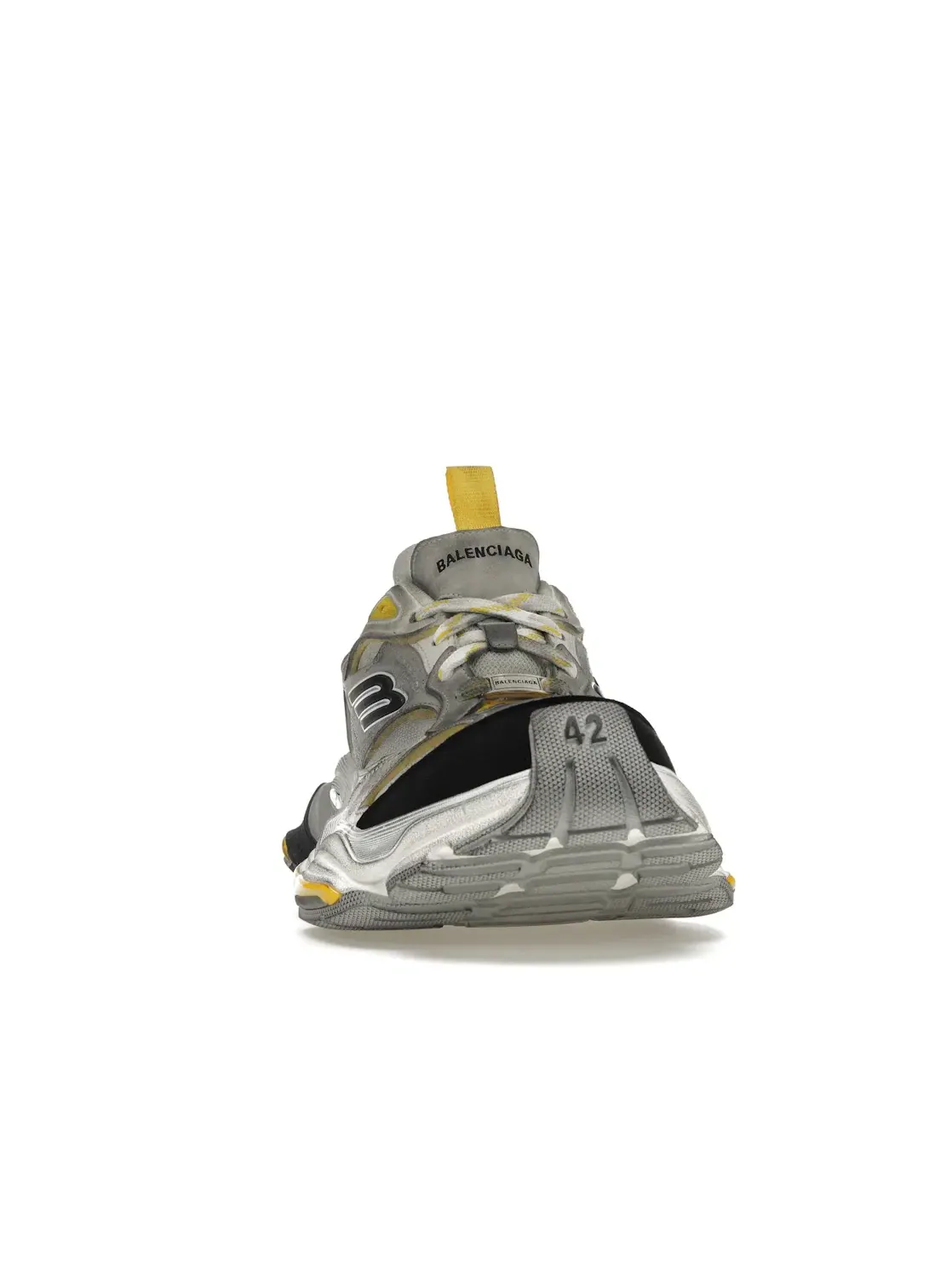 Кроссовки мужские Balenciaga Cargo Sneaker, с принтом — изображение 2 из 4, серый/черный/желтый