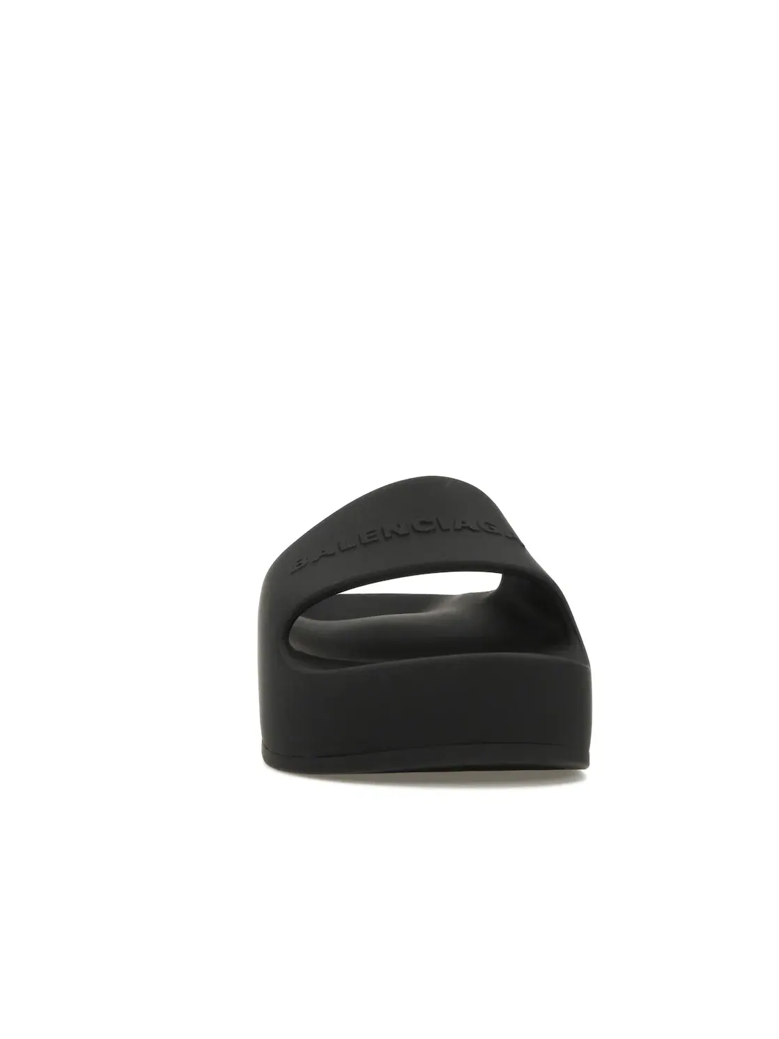Шлепанцы женские Balenciaga Chunky Slide, с массивной подошвой — изображение 2 из 4, черный