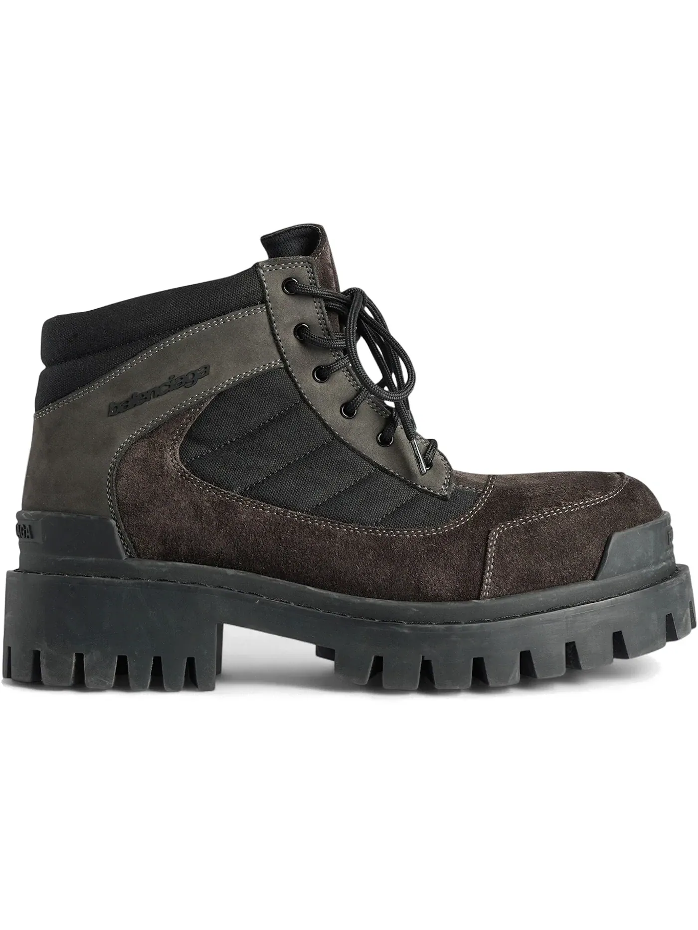 Ботинки мужские Balenciaga Combat Strike Low Boot, кожа/текстиль — изображение 1 из 1, черный