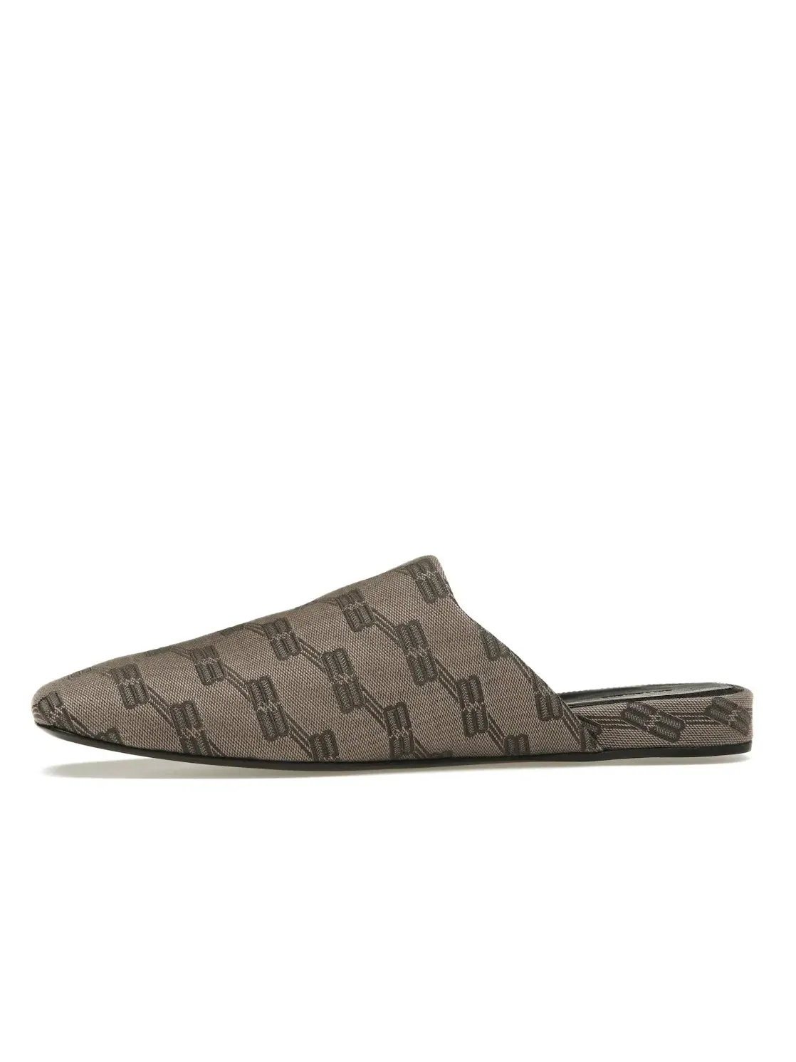 Тапочки-мюли мужские Balenciaga Cozy Jacquard Mules — изображение 3 из 4, коричневый/черный
