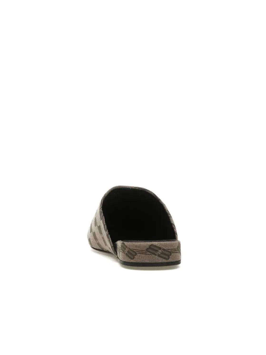 Тапочки-мюли мужские Balenciaga Cozy Jacquard Mules — изображение 4 из 4, коричневый/черный