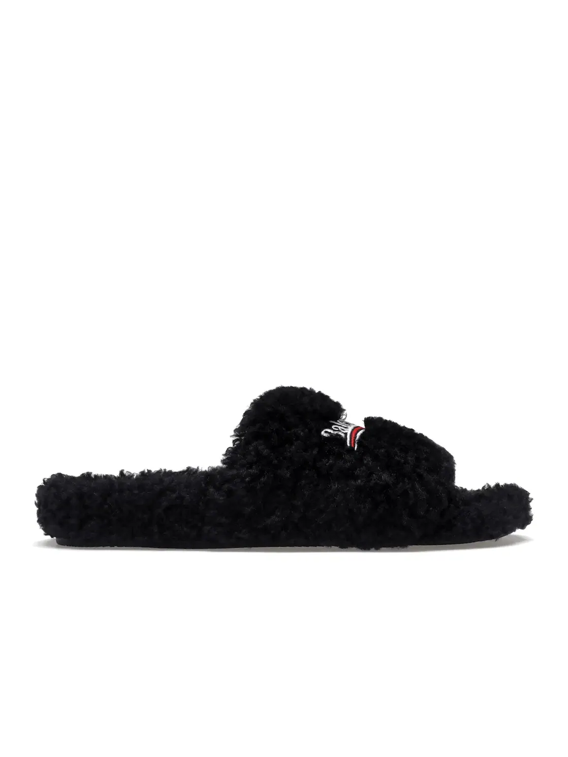 Шлепанцы женские Balenciaga Furry Slide с мехом