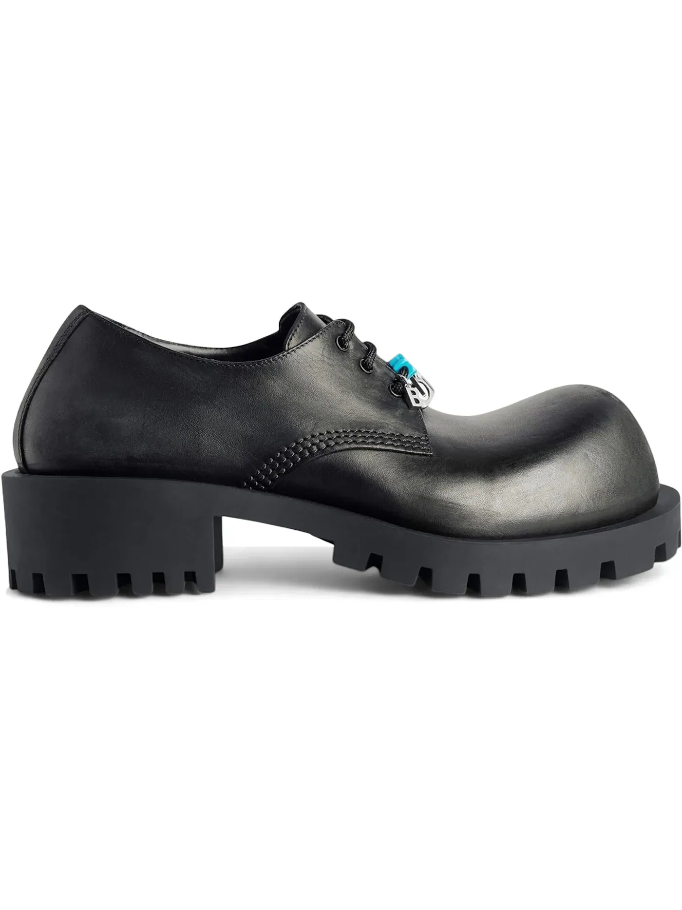 Оксфорды мужские Balenciaga Hummer Derbie Shoe, черные, с подвесками-шармами