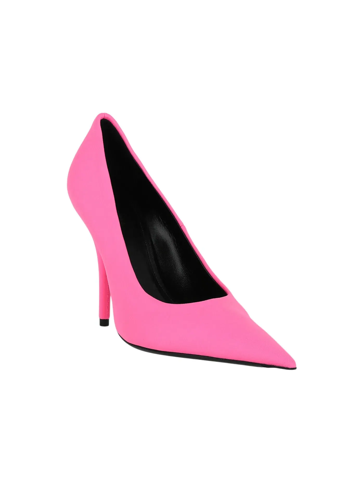 Туфли женские Balenciaga Knife Stiletto Pumps, на каблуке-шпильке — изображение 2 из 3, неоново-розовый