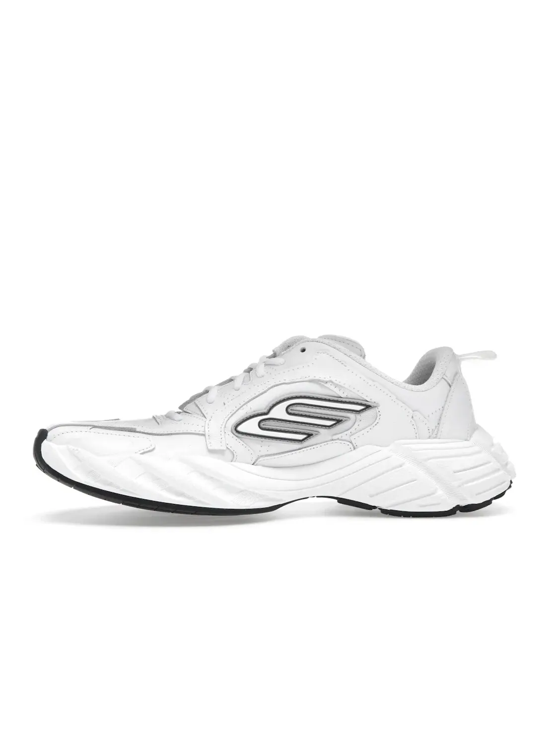 Кроссовки мужские Balenciaga Monday Shoe, кожа/текстиль — изображение 3 из 4, белый