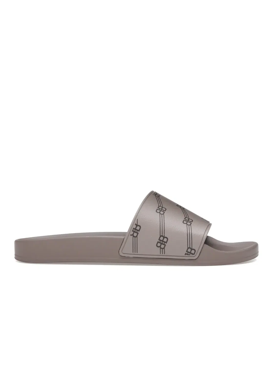 Шлепанцы мужские Balenciaga Monogram Slides — изображение 1 из 4, коричневый/черный